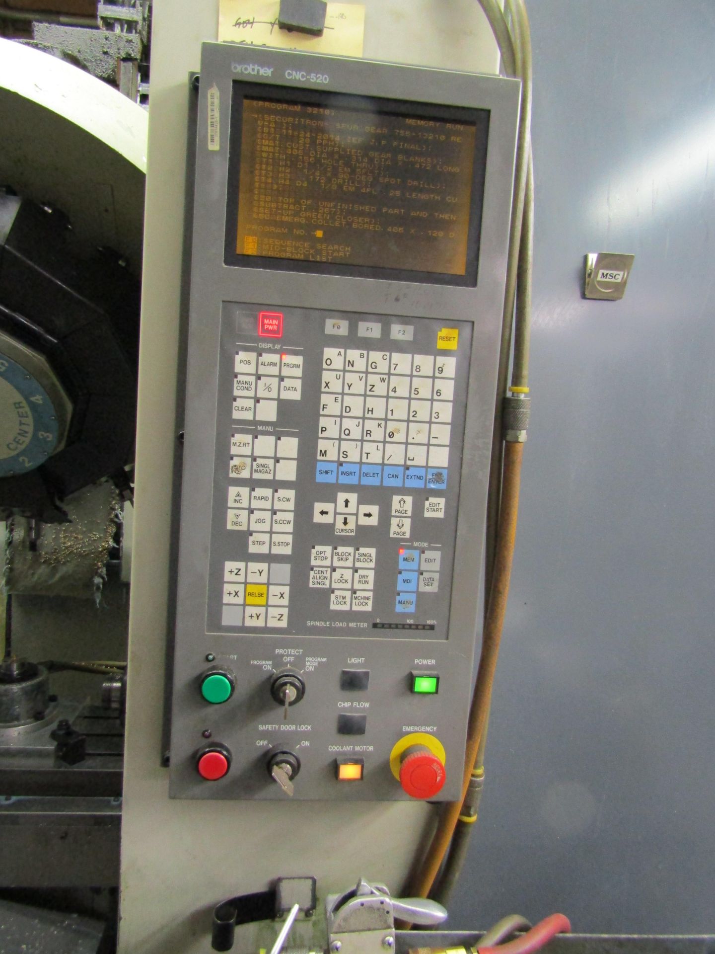 BROTHER TC217 DRILL & TAPPING CNC CENTER, 10 TOOL ATC, TABLE SIZE 9"x20", BROTHER CNC CONTROL, - Image 5 of 5