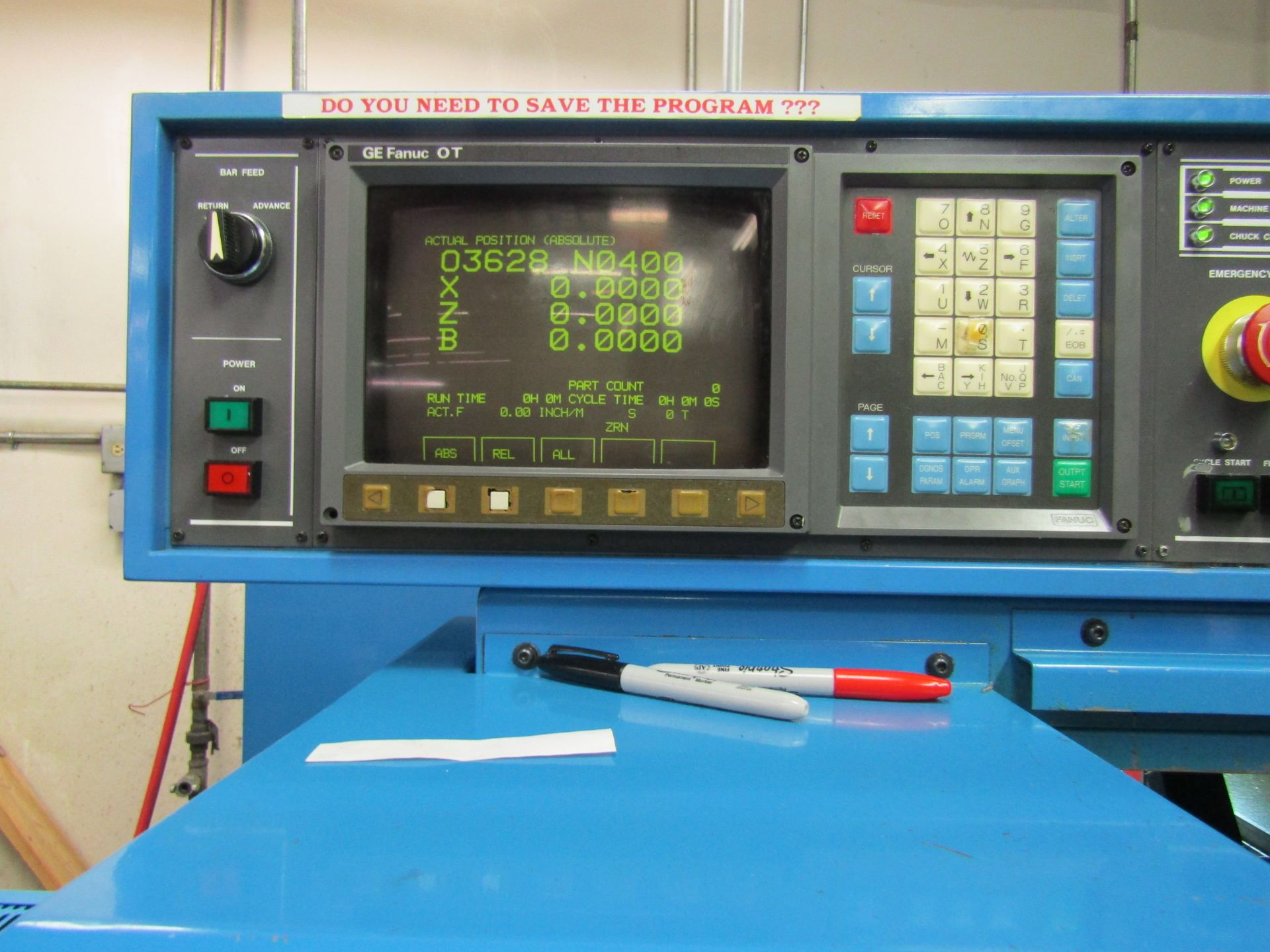 MIYANO BNC 34S CNC TURNING CENTER, 6 TOOL ATC, 8" SUB SPINDLE CHUCK, FANUC CONTROL, 5000 RPM, W/ LNS - Image 5 of 8