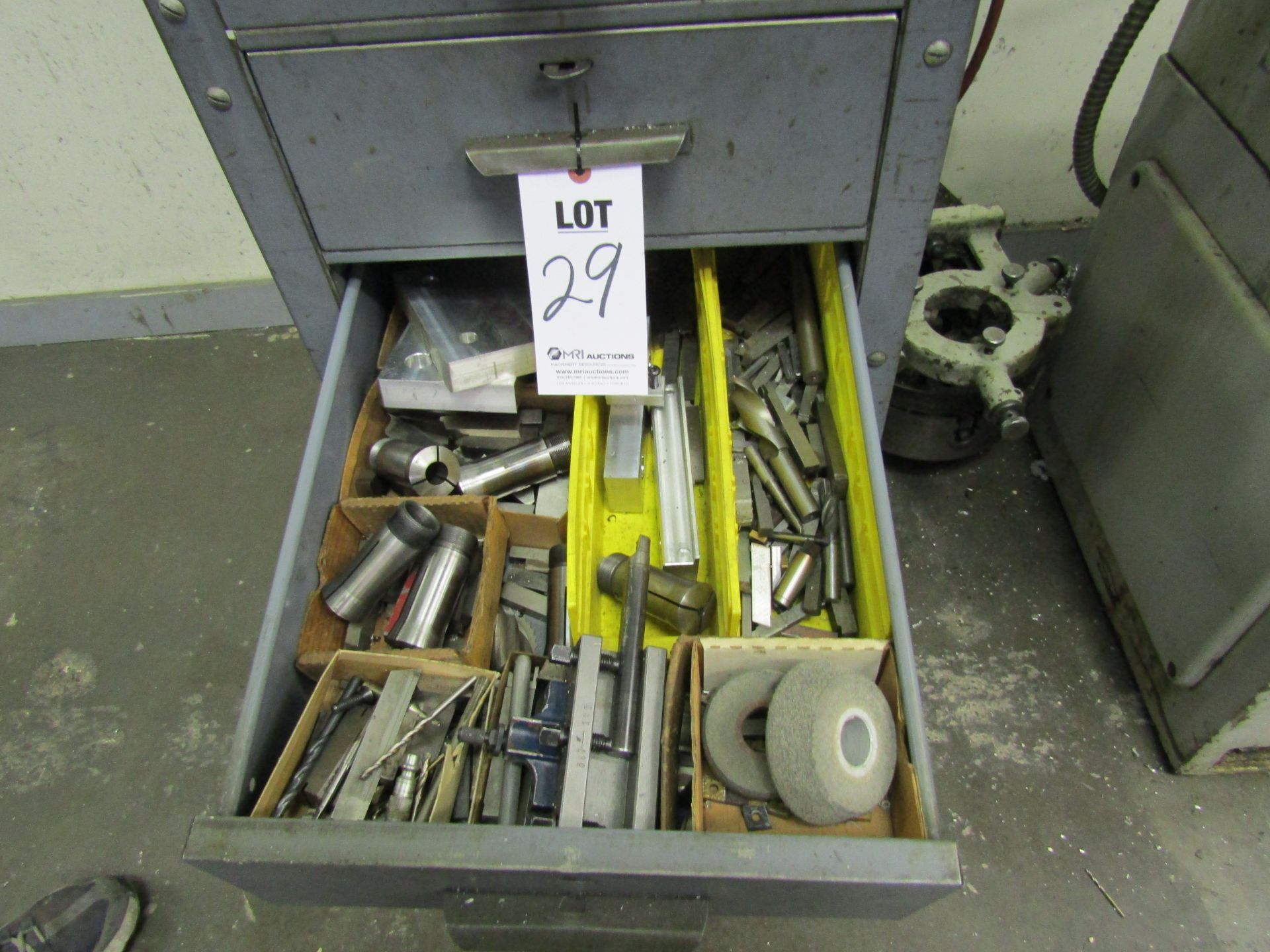 CABINET WITH CONTENTS FOR CADILLAC LATHE - Image 3 of 4