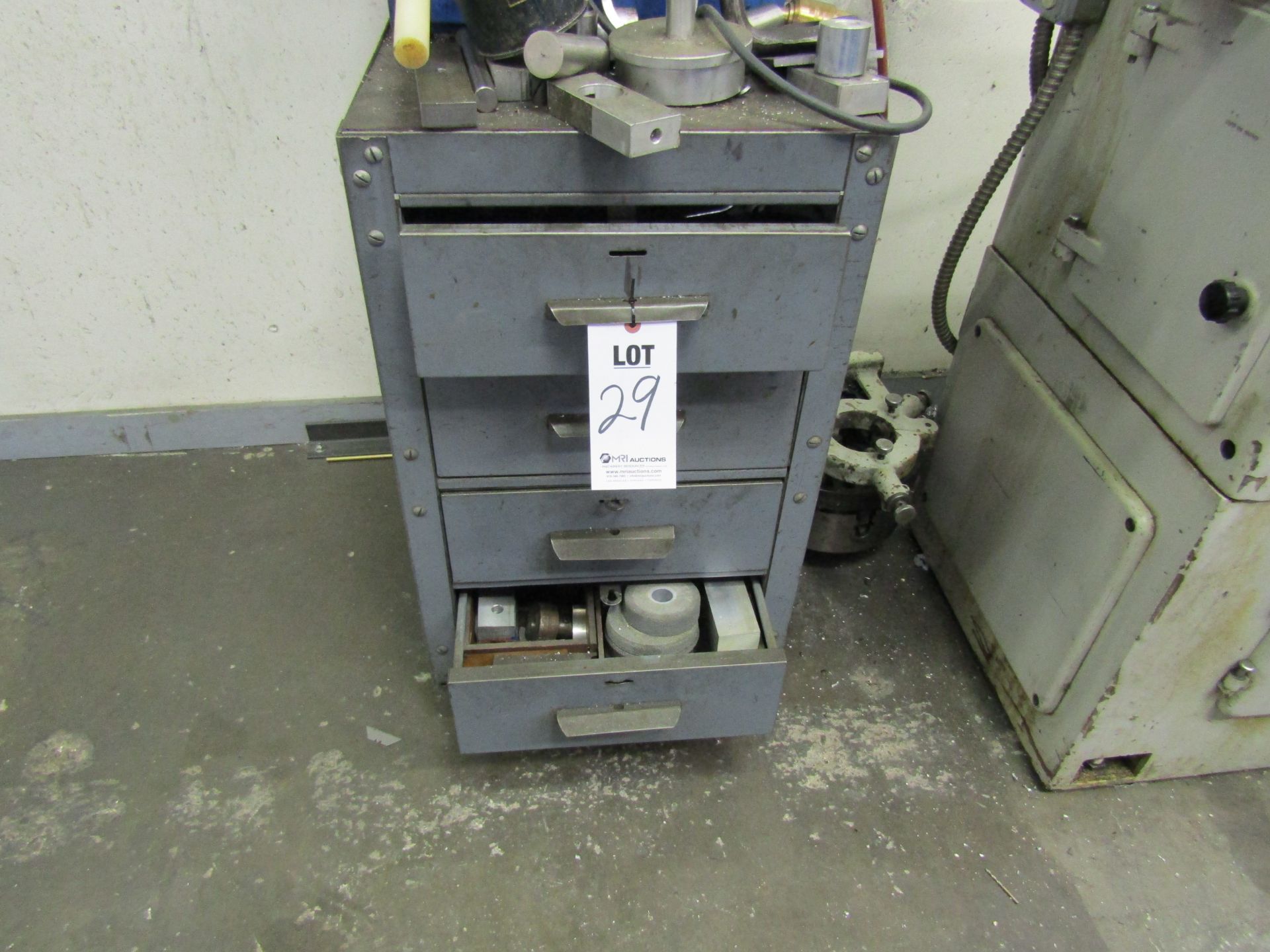 CABINET WITH CONTENTS FOR CADILLAC LATHE