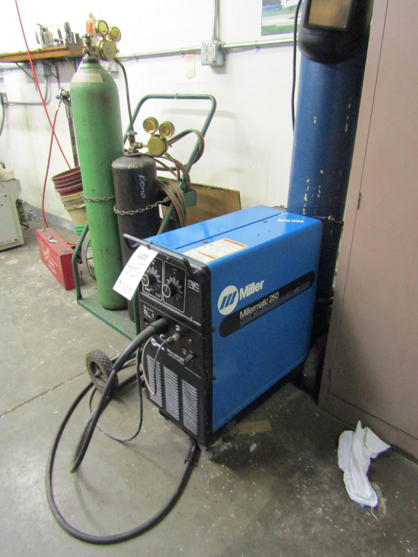 MILLER MATIC 250 CV-DC POWER SOURCE WELDER, NO TANK - Image 2 of 3