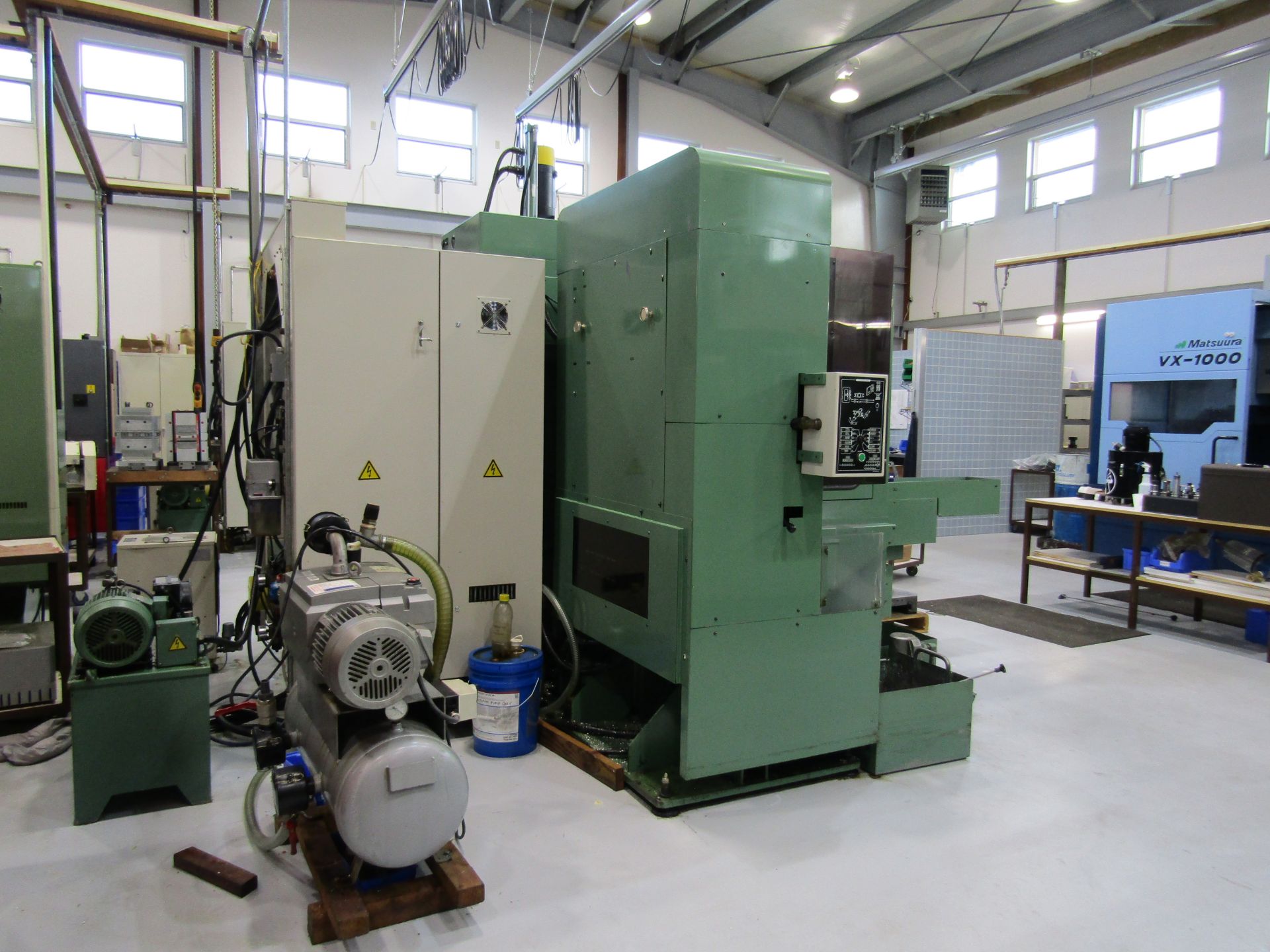 MATSUURA MC-600H-45 CNC HORIZONTAL MACHINING CENTER, 6000RPM, (2) 17" PALLET STATION, 15HP, FANUC - Image 4 of 6