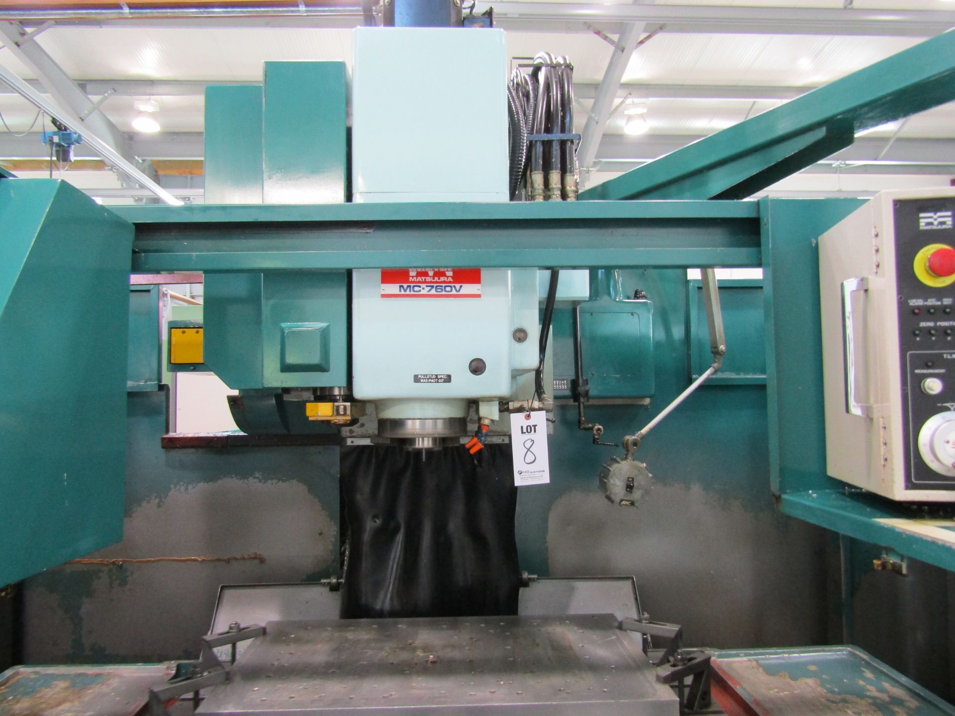 1985 MATSUURA MC760V2 CNC VERTICAL MACHINING CENTER, 6,000RPM, 30ATC, YASNAC MX2 CONTROL, TRAVELS - Image 2 of 7