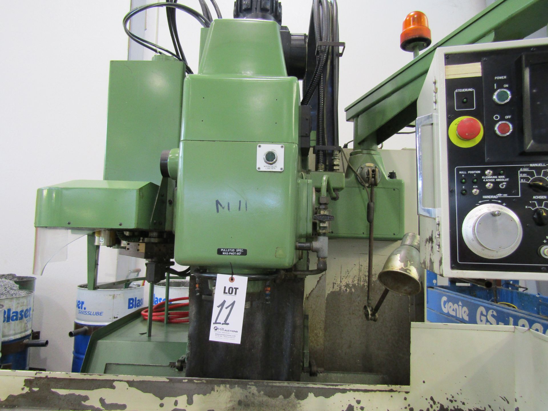 1981 MATSUURA MC710V CNC VERTICAL MACHINING CENTER, 6,000RPM, 25ATC, SYSTEM 6M FANUC CONTROL, S/N: - Image 3 of 5