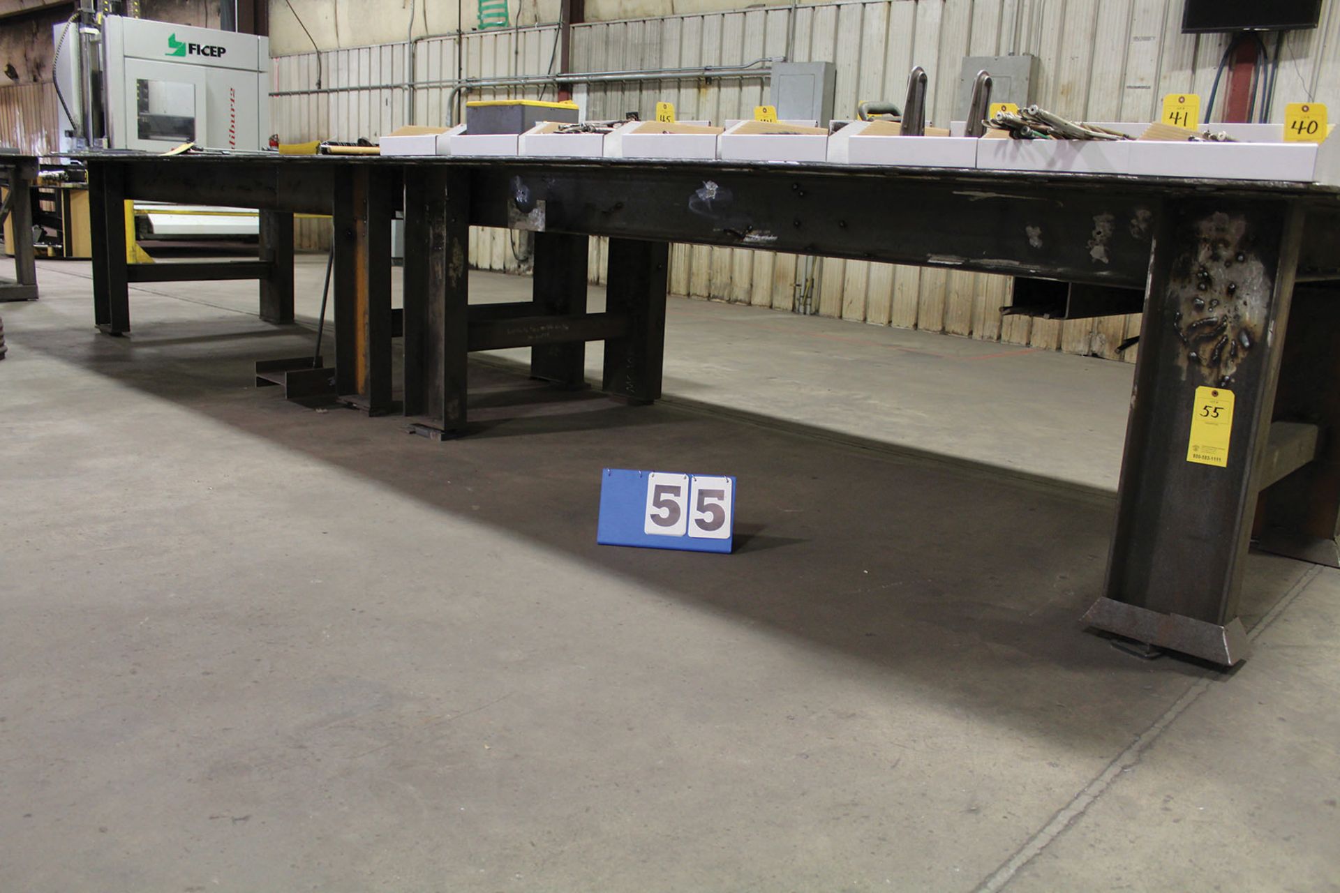 17' X 5' X 3' HD STEEL TABLE