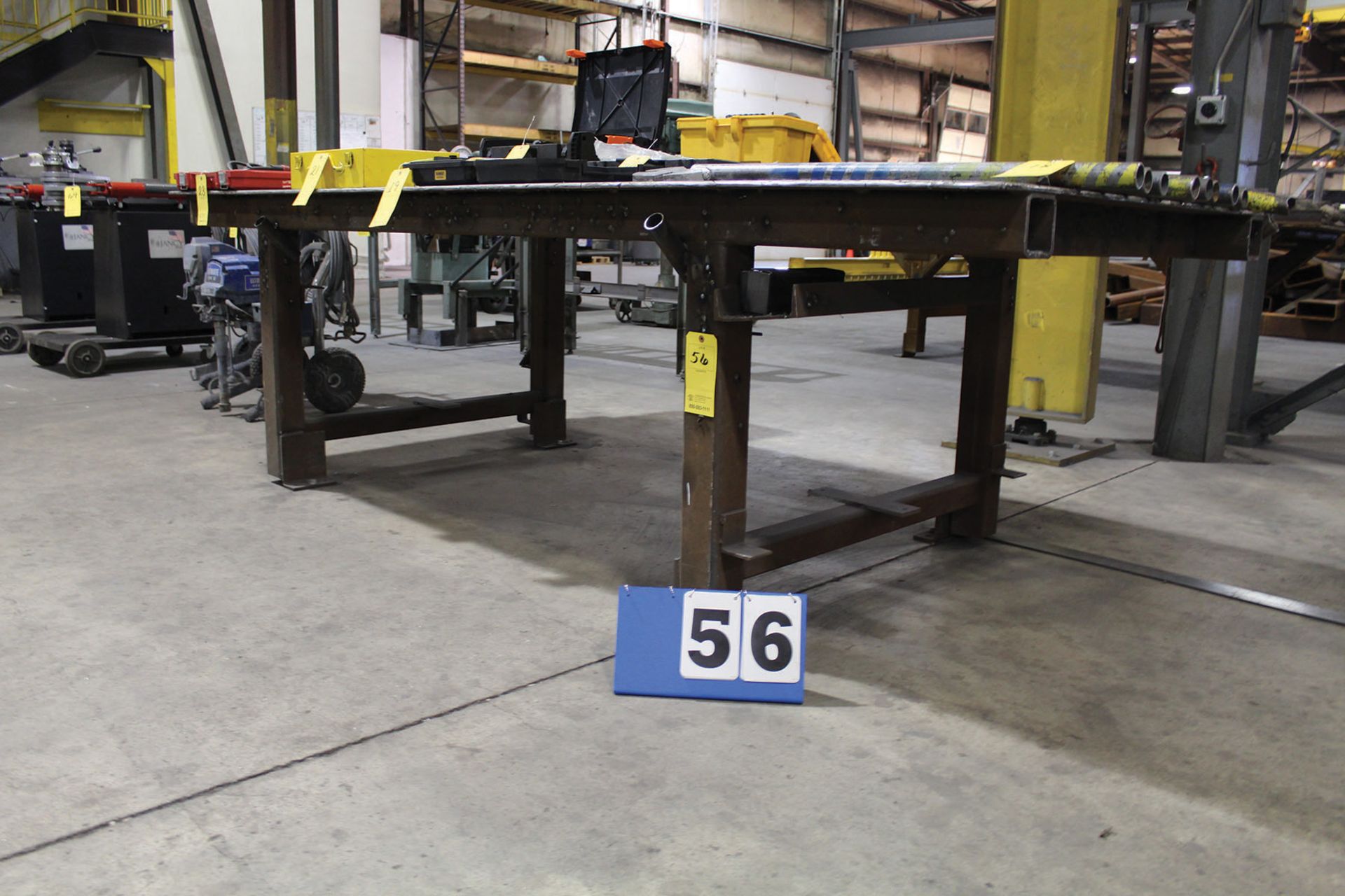 10' X 4' X 3' HD STEEL TABLE