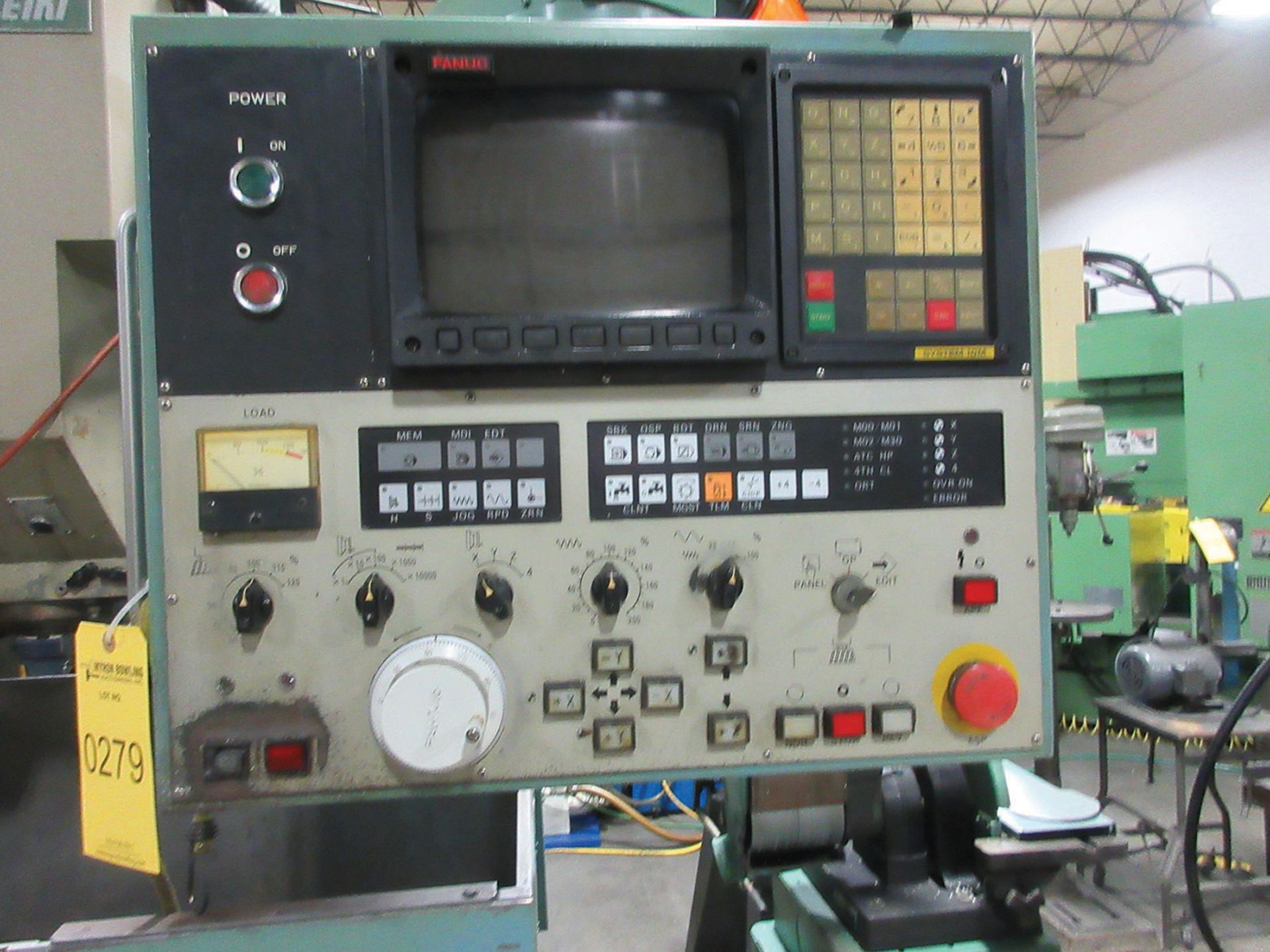 MORI SEIKI MV-JUNIOR CNC VERTICAL MACHINING CENTER; 20-POSITION ATC, FANUC 10-M CONTROL, 17 3/4'' - Image 2 of 4