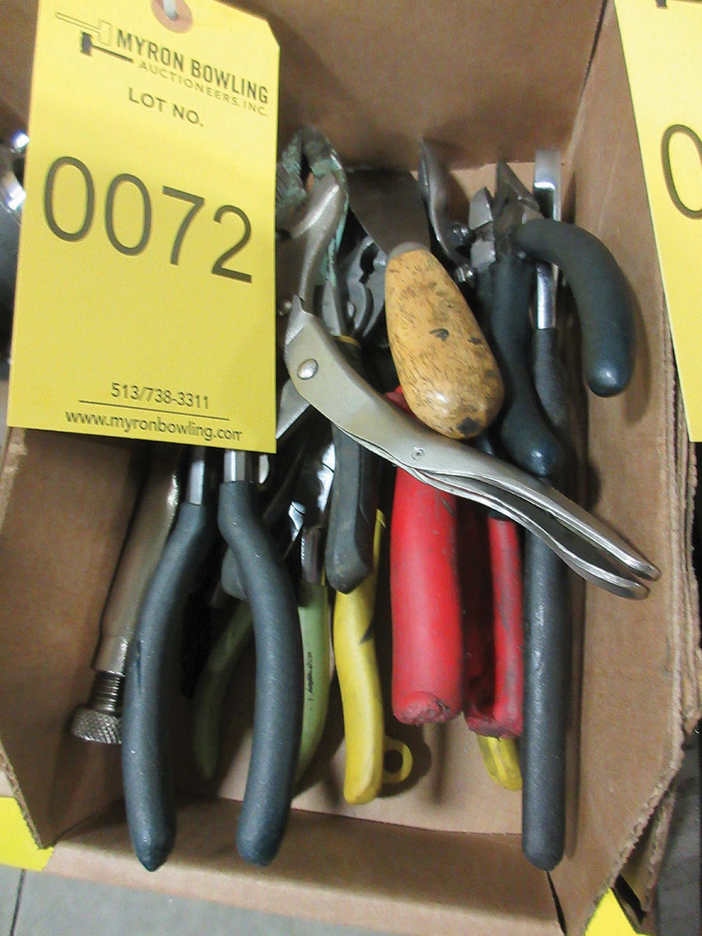 PLIERS, VISE GRIPS, SIDE CUTS, AND SNIPS