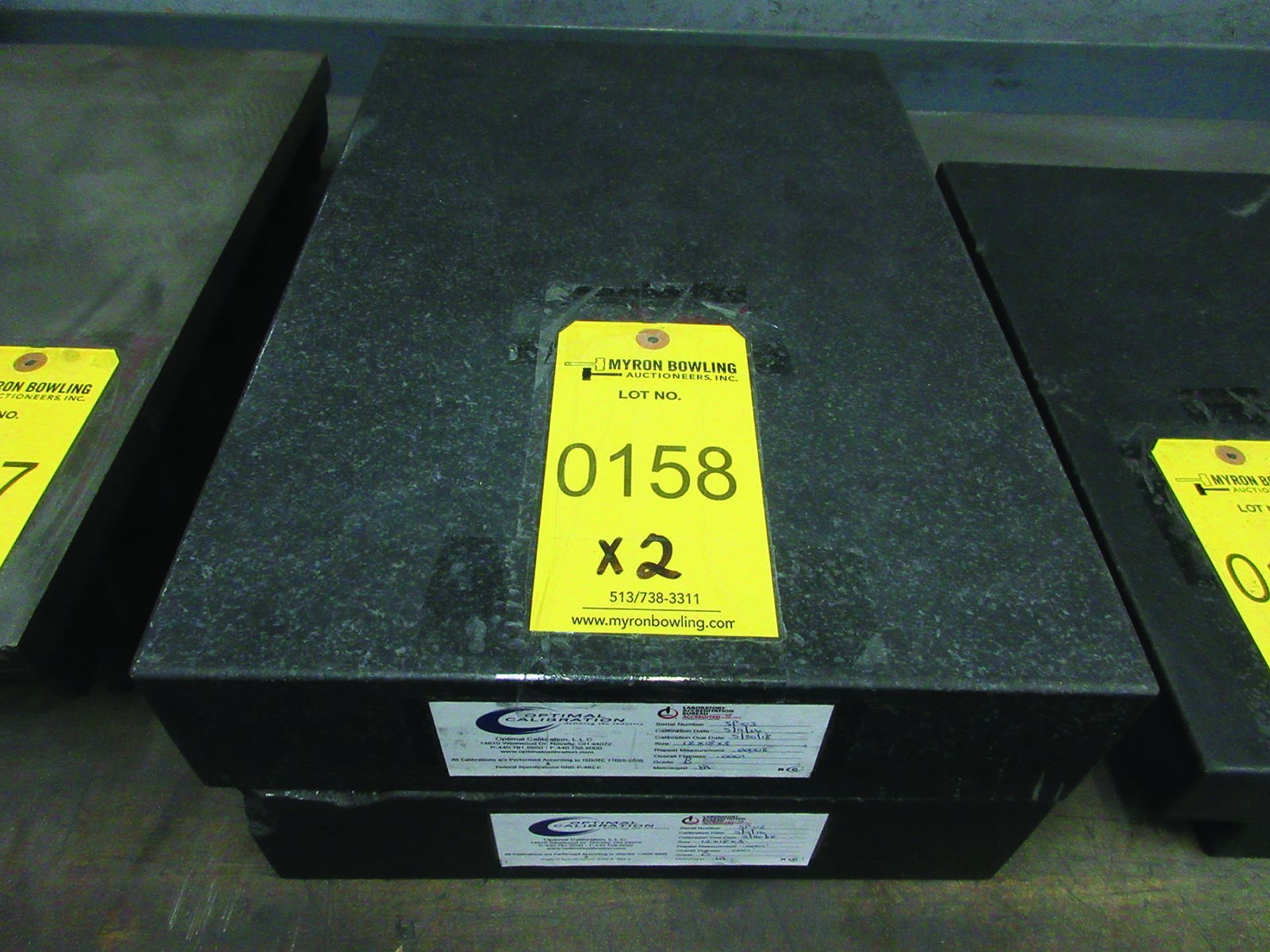 12 1/2'' X 18 1/2'' GRANITE SURFACE PLATES (X2)