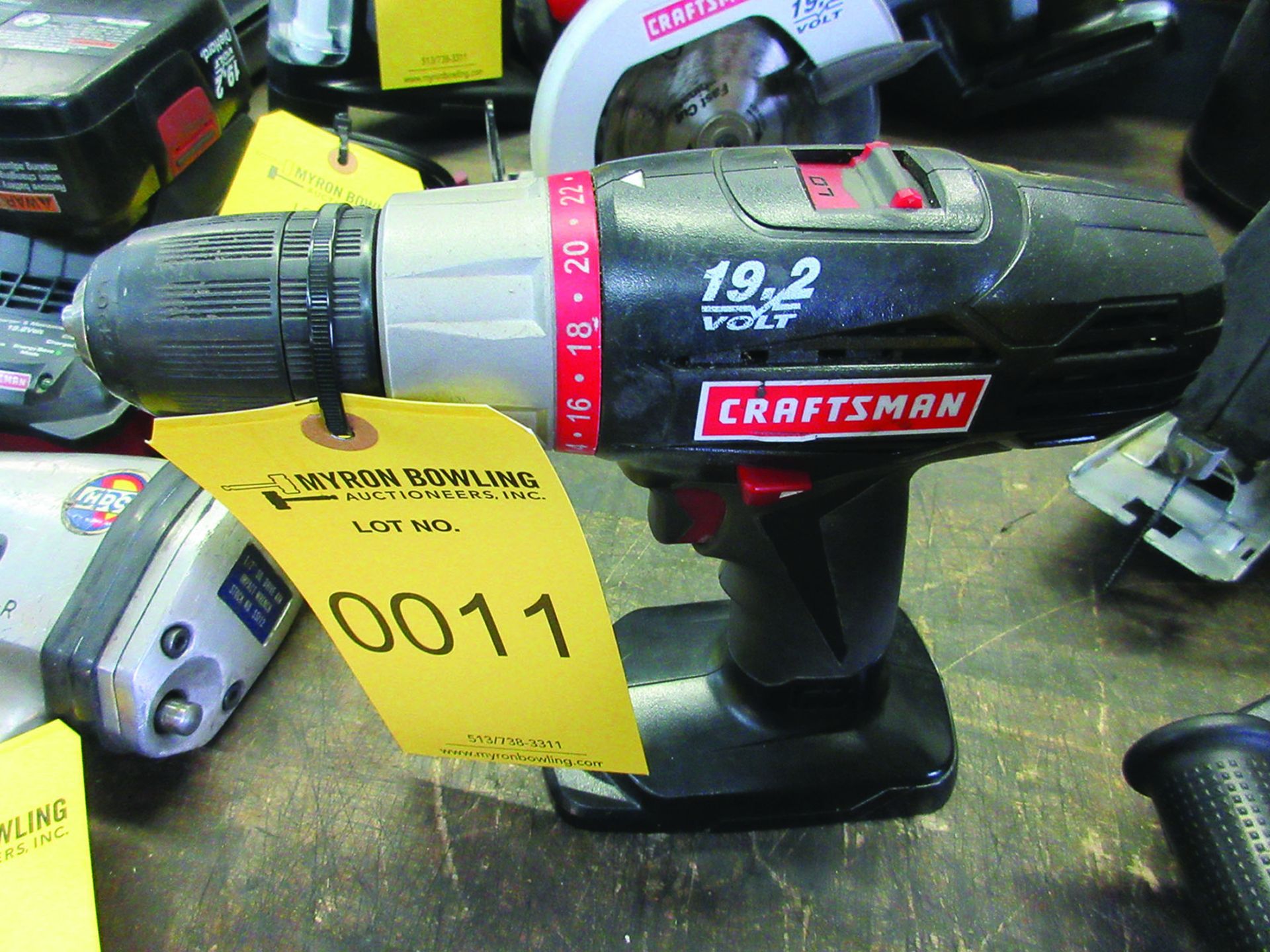 CRAFTSMAN 19.2 VOLT 1/2'' DRILL/DRIVER; S/N CS1244