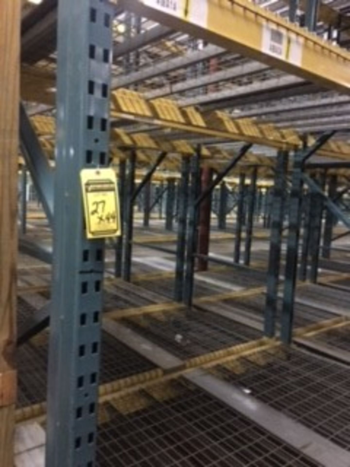 (44) SECTIONS OF UNARCO PALLET RACKING; CONSISTING OF (48) 168'' TALL X 48'' DEEP UPRIGHTS WITH 3" - Image 8 of 12