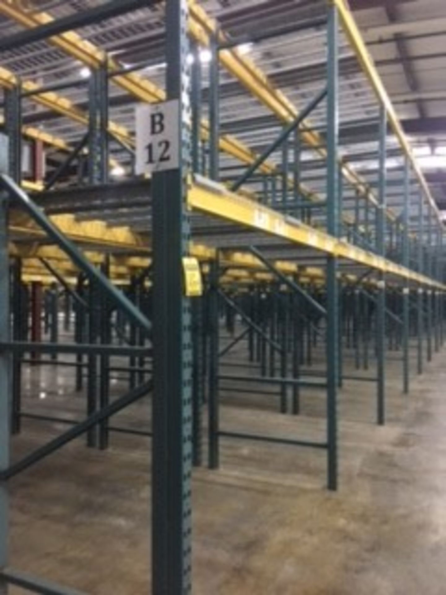 (50) SECTIONS OF UNARCO PALLET RACKING; CONSISTING OF (52) 168'' TALL X 48'' DEEP UPRIGHTS WITH 3" - Image 5 of 7