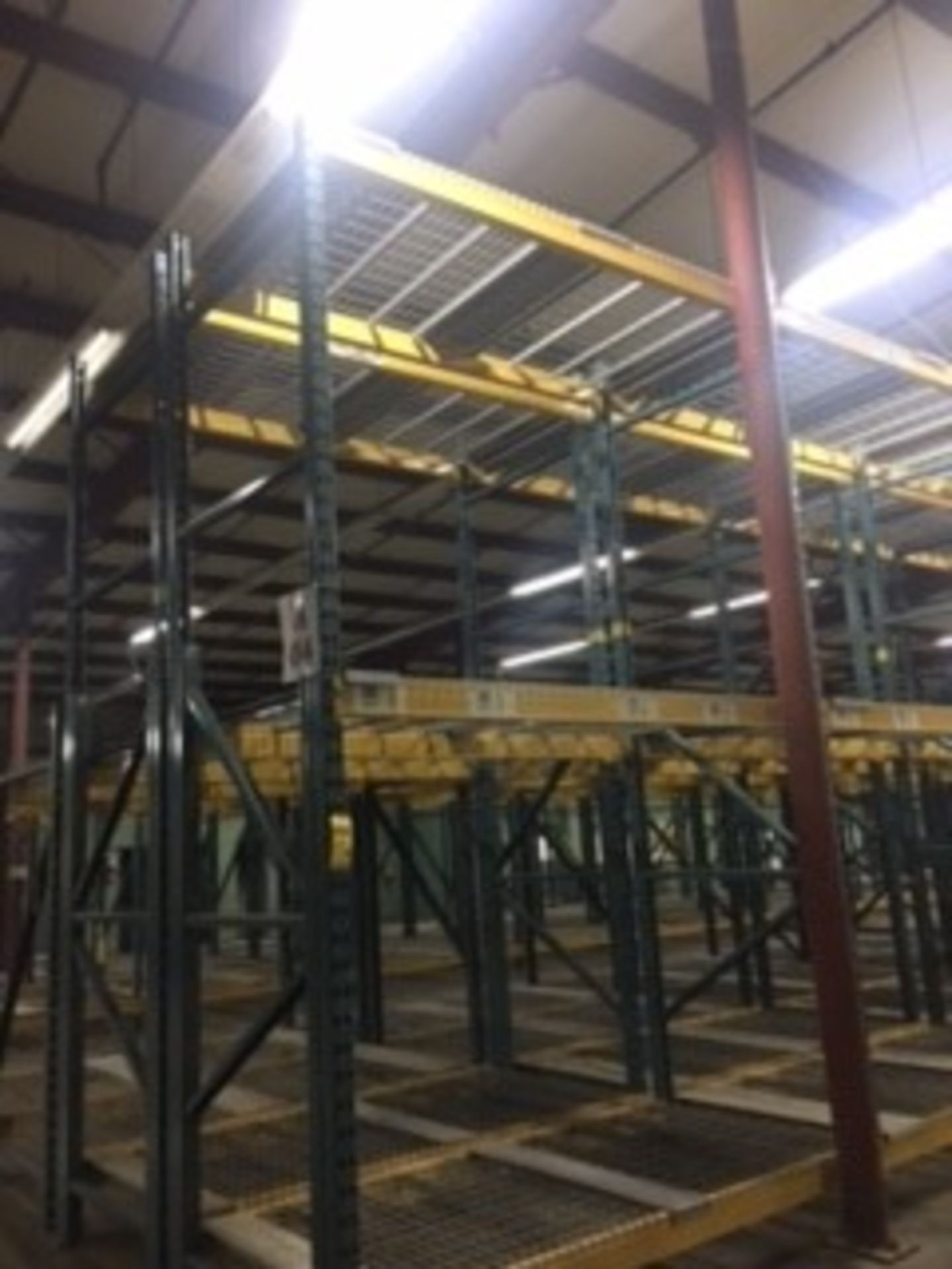 (38) SECTIONS OF UNARCO PALLET RACKING; CONSISTING OF (40) 168'' TALL X 48'' WIDE UPRIGHTS WITH 3" - Image 6 of 10