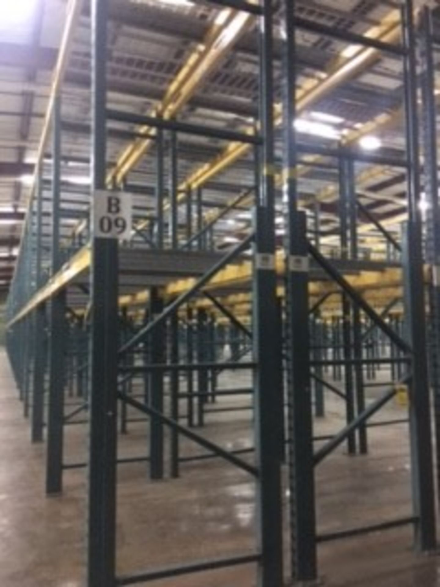 (50) SECTIONS OF UNARCO PALLET RACKING; CONSISTING OF (52) 168'' TALL X 48'' DEEP UPRIGHTS WITH 3" - Image 7 of 9