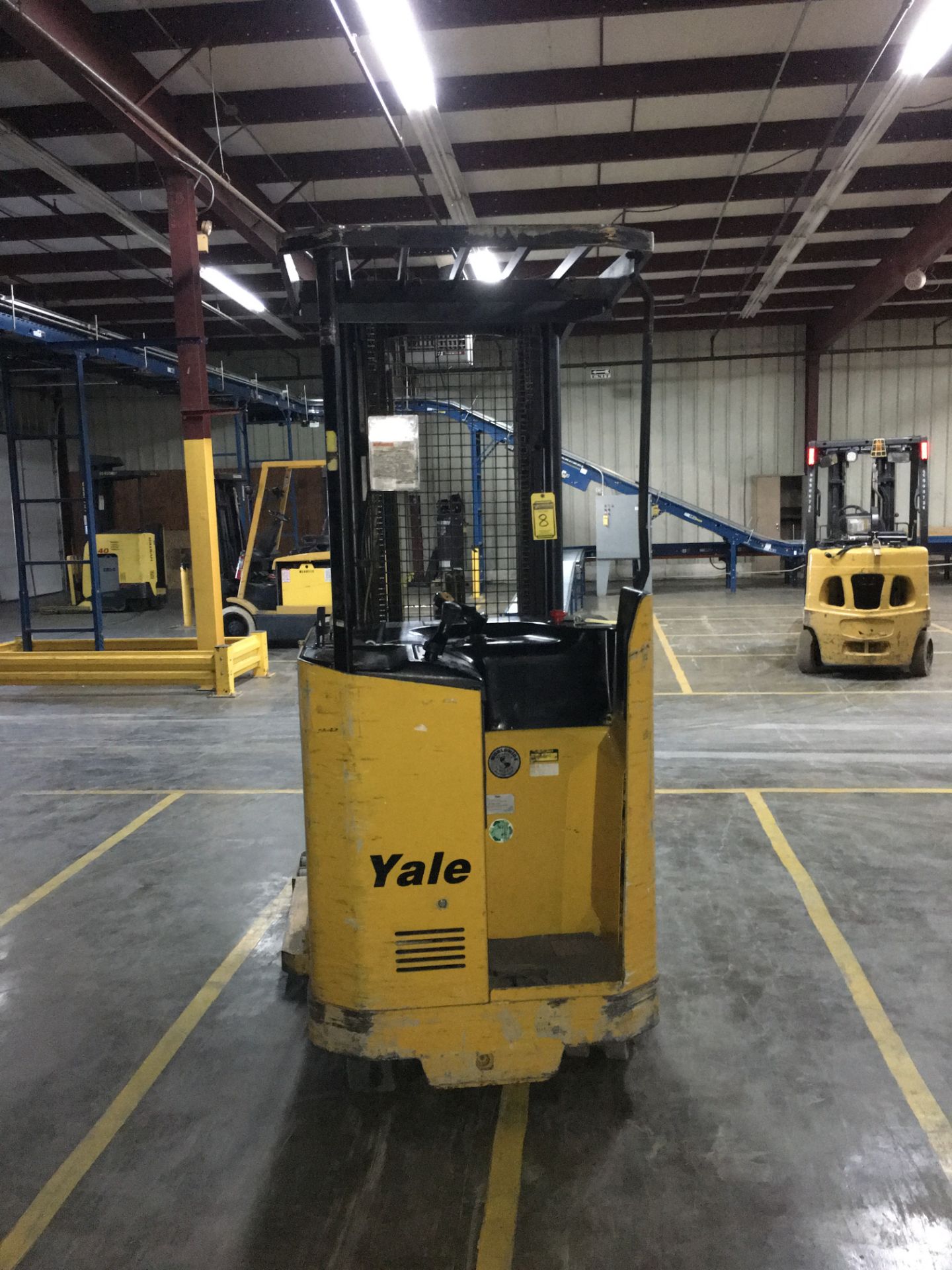 2005 YALE 3,000 LB. CAPACITY NARROW AISLE DEEP REACH TRUCK; MODEL NDR030AENL36TE, S/N C815N05495C, - Image 3 of 10