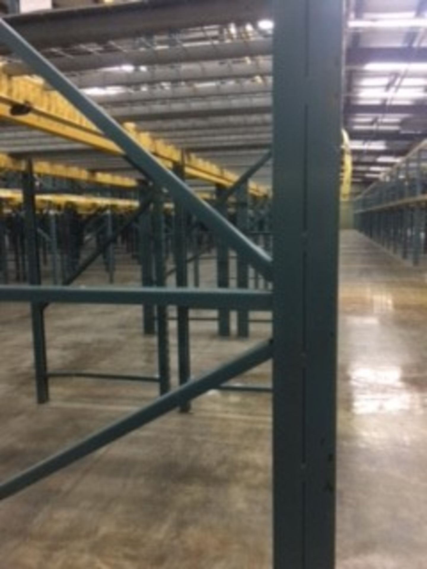 (25) SECTIONS OF UNARCO PALLET RACKING; CONSISTING OF (26) 168'' TALL X 48'' DEEP UPRIGHTS WITH 3" - Image 9 of 9