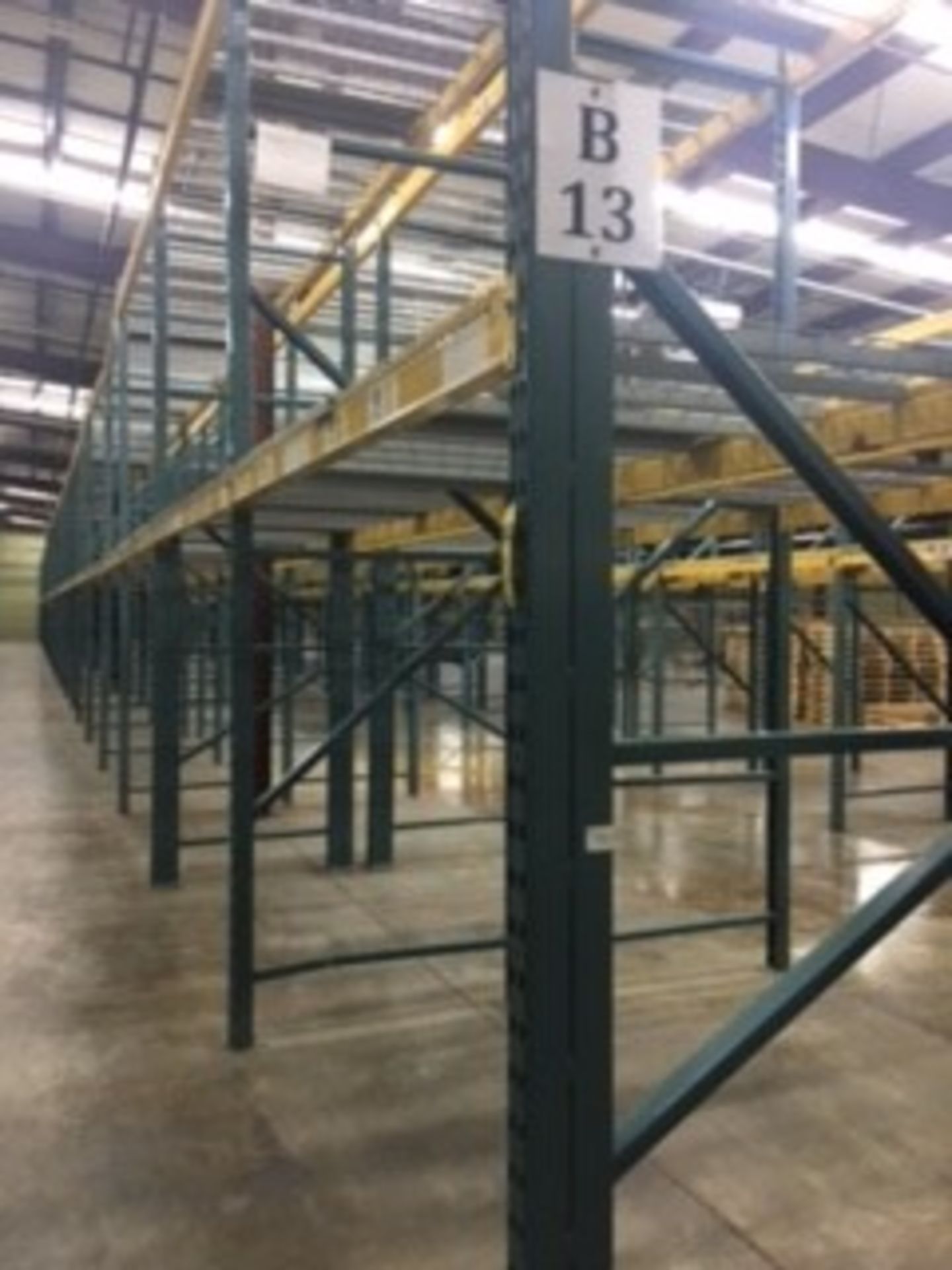 (25) SECTIONS OF UNARCO PALLET RACKING; CONSISTING OF (26) 168'' TALL X 48'' DEEP UPRIGHTS WITH 3" - Image 7 of 9