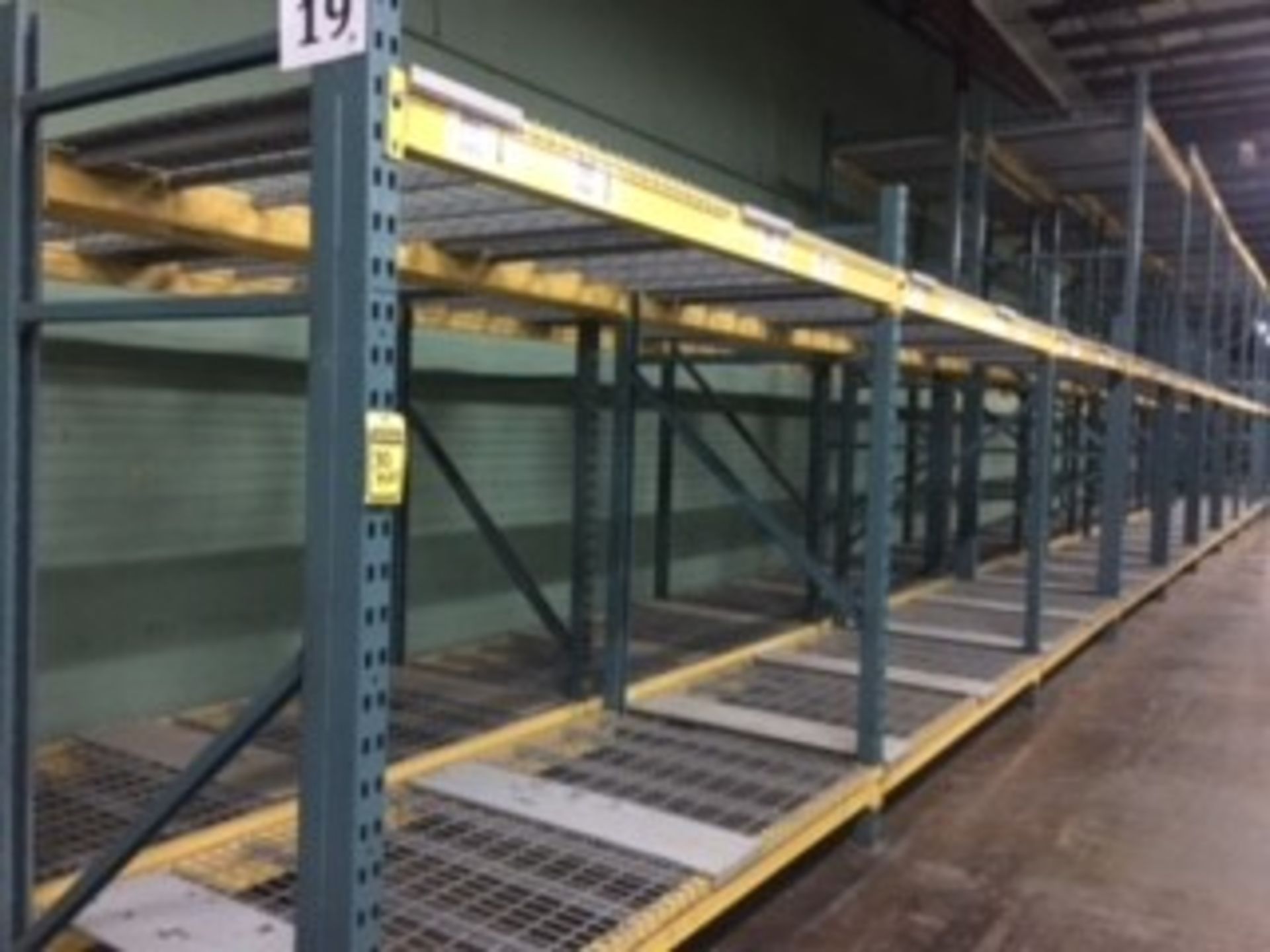 (20) SECTIONS OF UNARCO PALLET RACKING; CONSISTING OF (22) TOTAL UPRIGHTS: (16) UPRIGHTS ARE 168" - Image 7 of 10