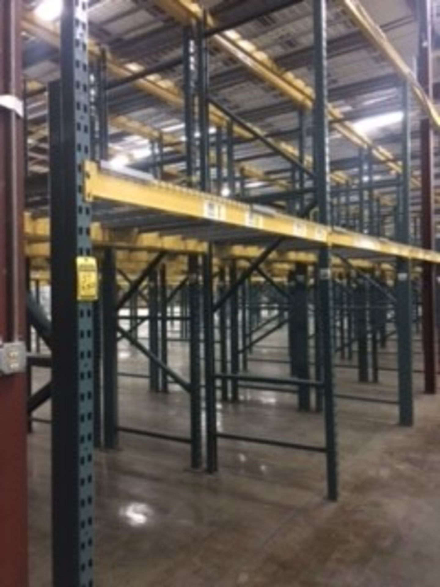 (50) SECTIONS OF UNARCO PALLET RACKING; CONSISTING OF (52) 168'' TALL X 48'' DEEP UPRIGHTS WITH 3" - Image 6 of 11
