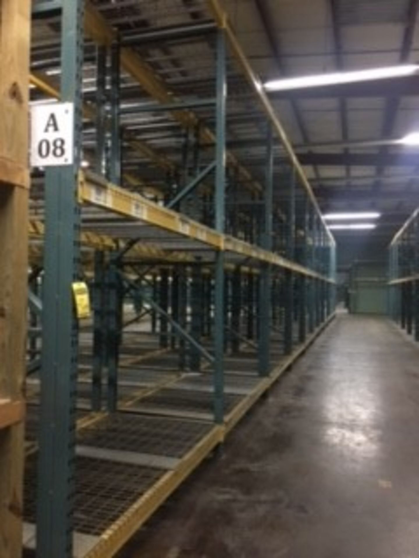 (44) SECTIONS OF UNARCO PALLET RACKING; CONSISTING OF (48) 168'' TALL X 48'' DEEP UPRIGHTS WITH 3" - Image 10 of 12