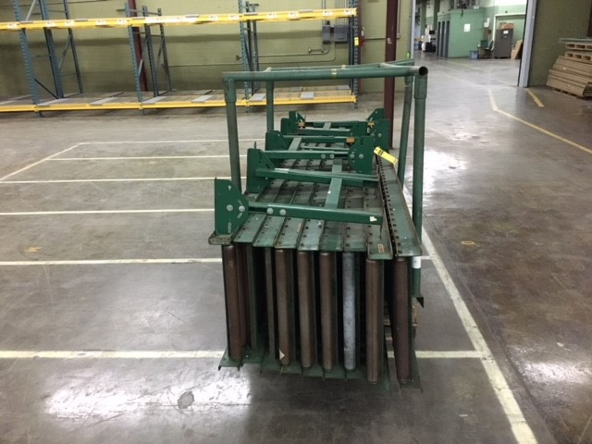 (9) SECTIONS OF 10'L X 22"W MANUAL ROLLER CONVEYOR (X9) - Image 2 of 3