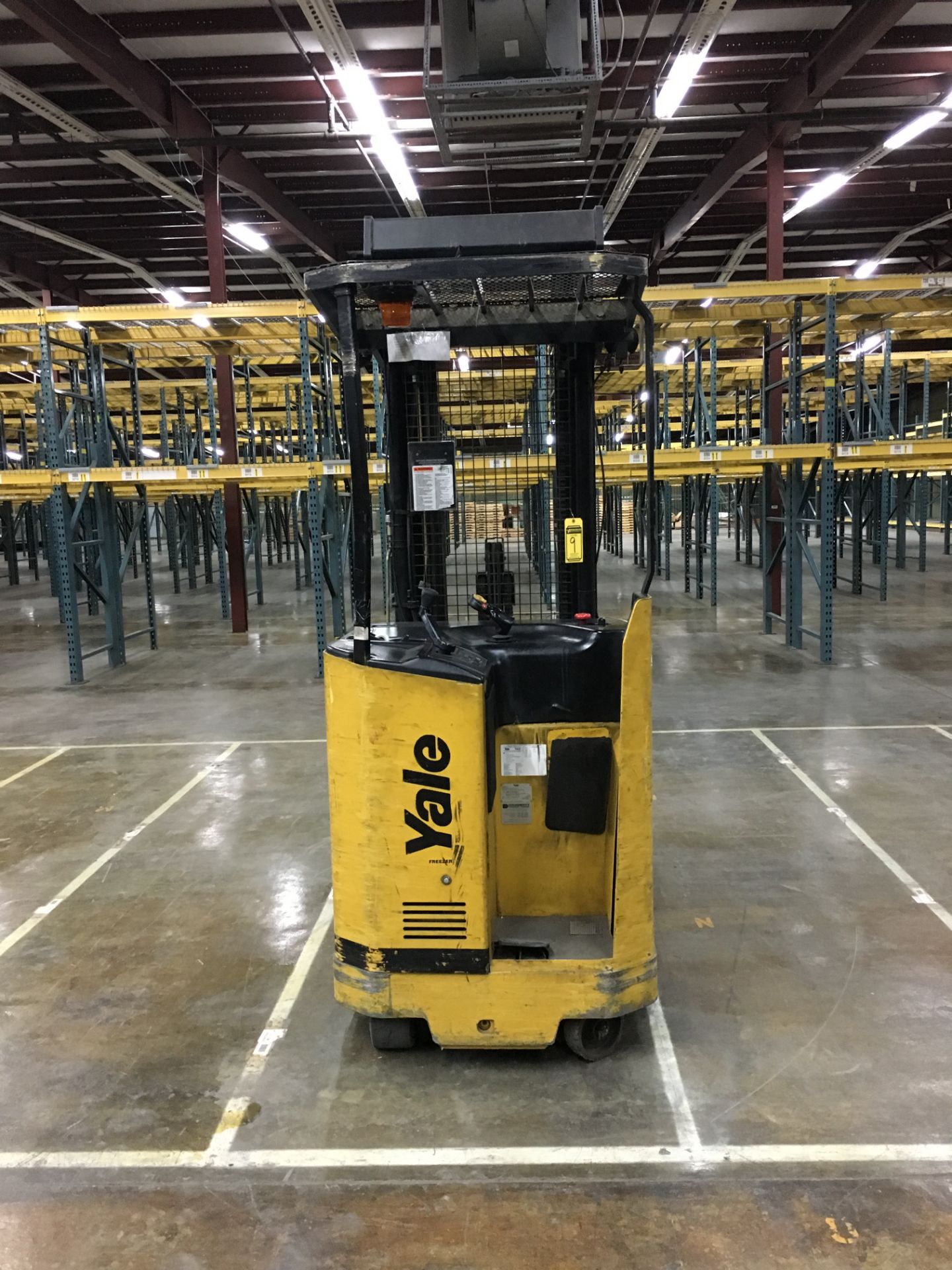 2005 YALE 3,000 LB. NARROW AISLE DEEP REACH TRUCK; MODEL NDR30AENL36TE107, S/N C815N06275C, 36-VOLT, - Image 5 of 11