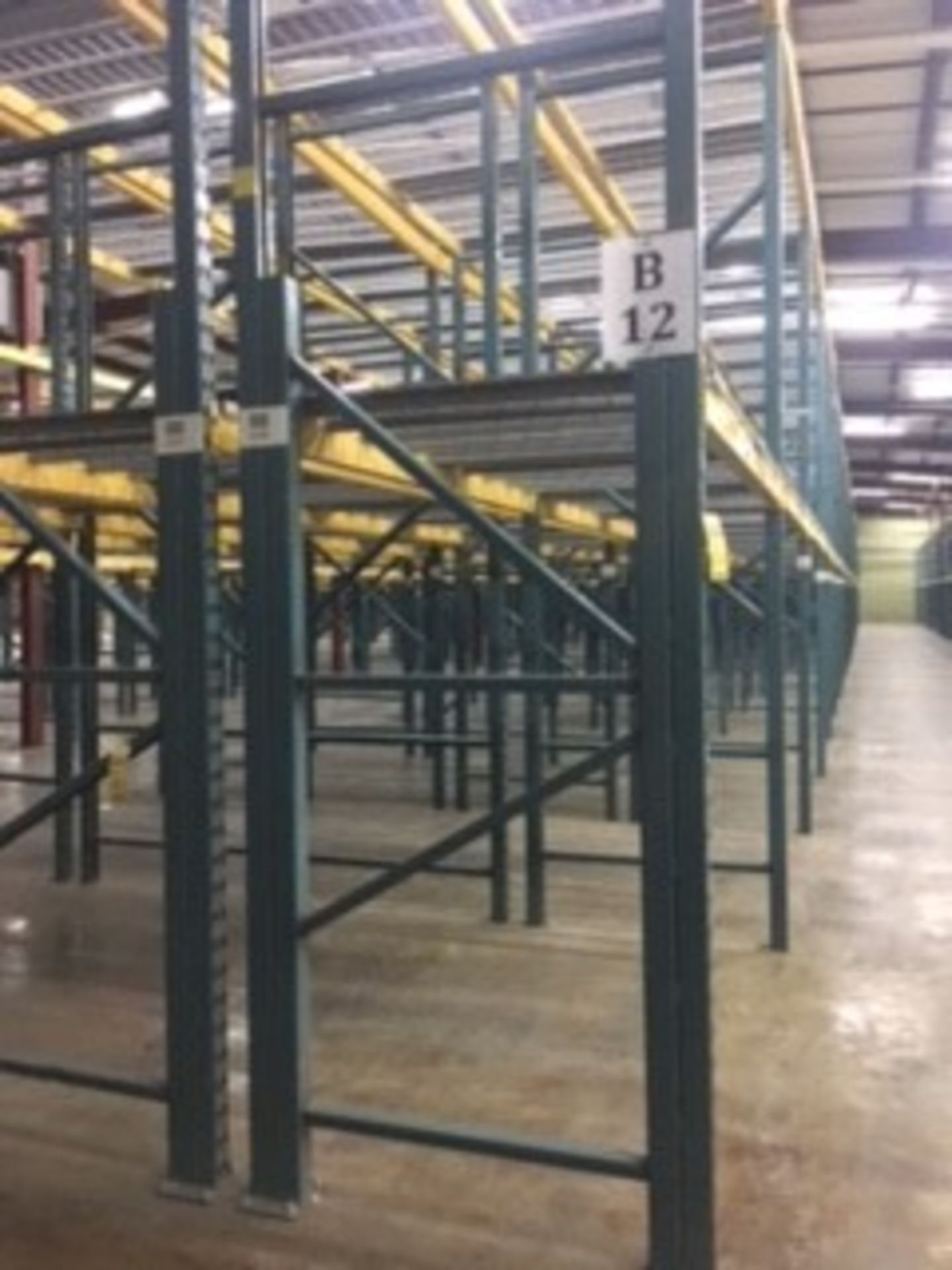 (50) SECTIONS OF UNARCO PALLET RACKING; CONSISTING OF (52) 168'' TALL X 48'' DEEP UPRIGHTS WITH 3" - Image 6 of 7