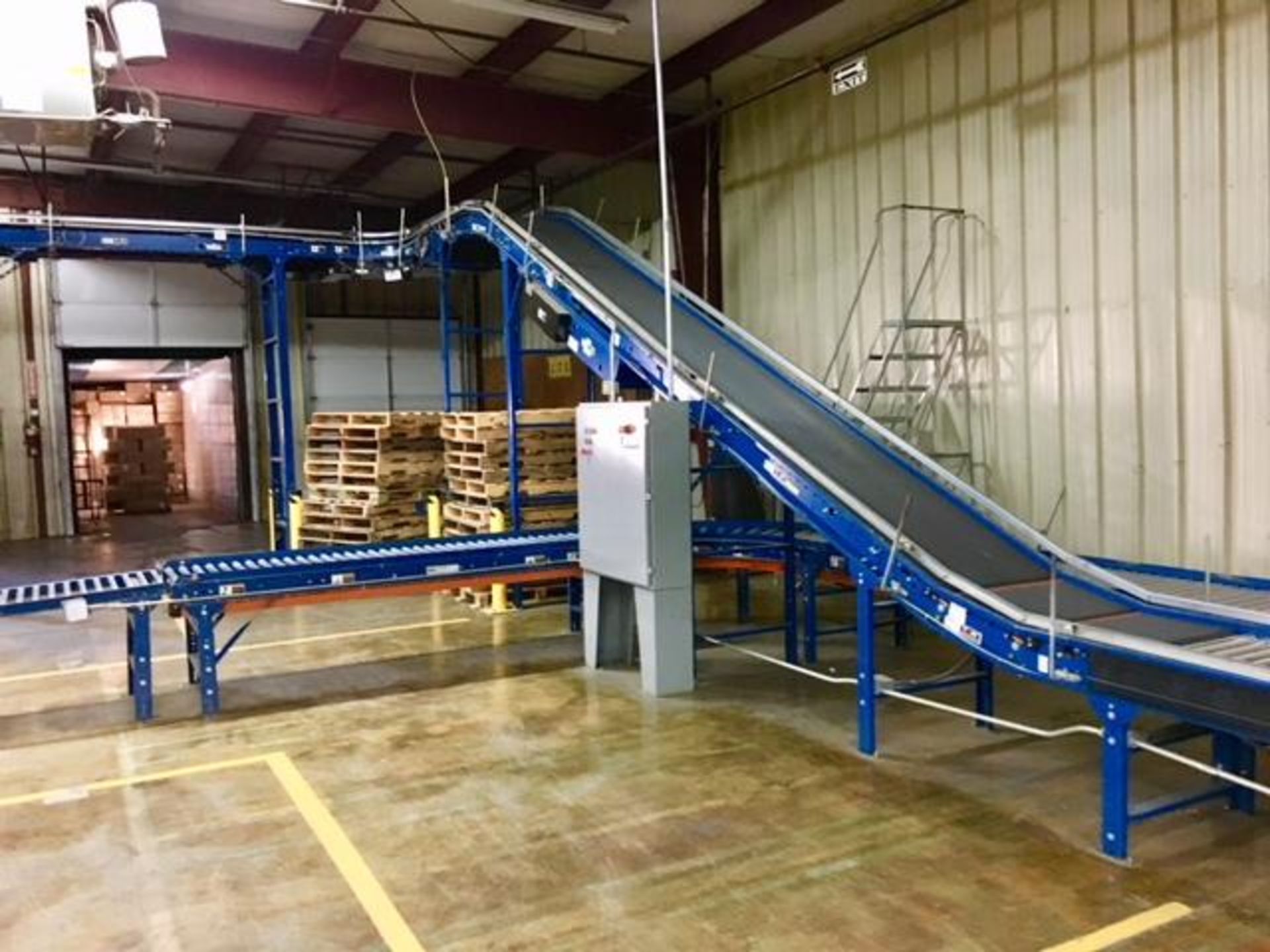 390’ (+-) TGW ERMANCO POWERED CONVEYOR SYSTEM, 22”-28” ROLLERS