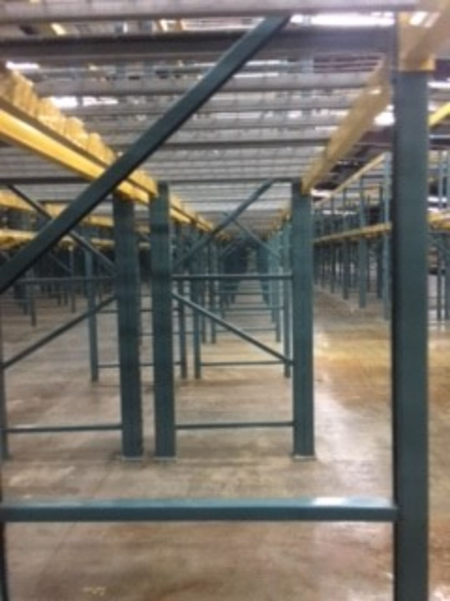 (25) SECTIONS OF UNARCO PALLET RACKING; CONSISTING OF (26) 168'' TALL X 48'' DEEP UPRIGHTS WITH 3" - Image 8 of 9