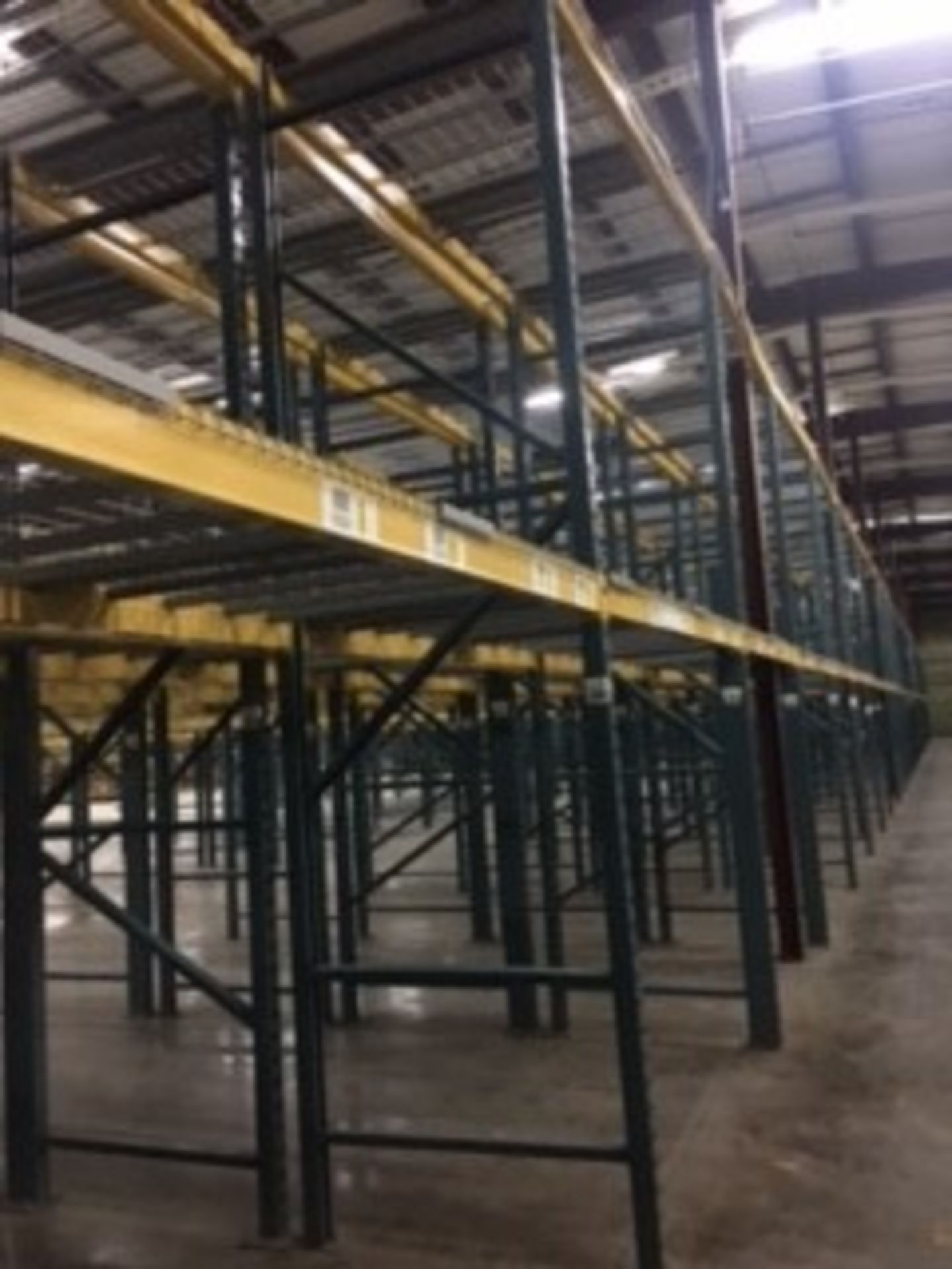 (50) SECTIONS OF UNARCO PALLET RACKING; CONSISTING OF (52) 168'' TALL X 48'' DEEP UPRIGHTS WITH 3" - Image 8 of 11