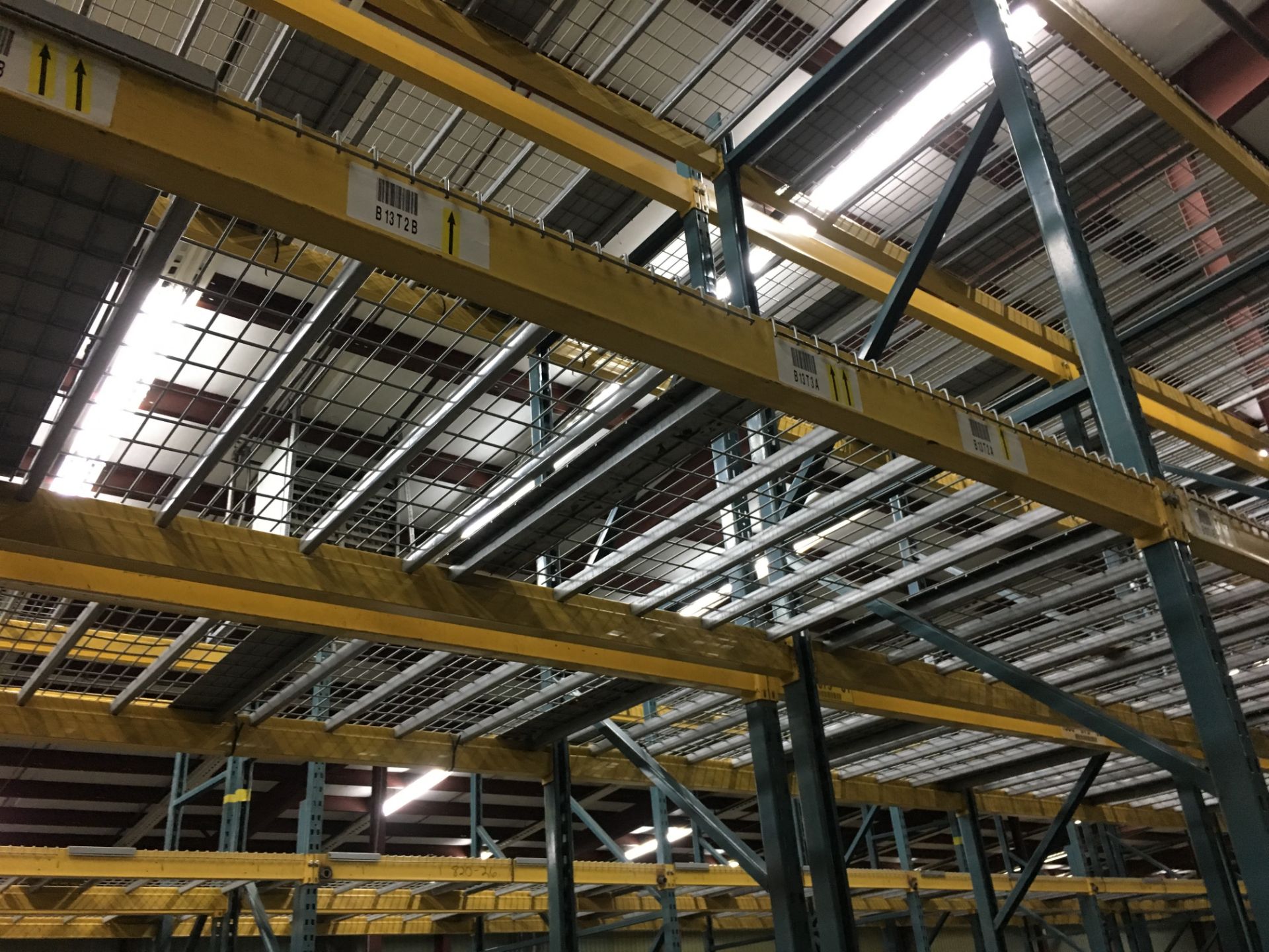 (25) SECTIONS OF UNARCO PALLET RACKING; CONSISTING OF (26) 168'' TALL X 48'' DEEP UPRIGHTS WITH 3" - Image 5 of 9