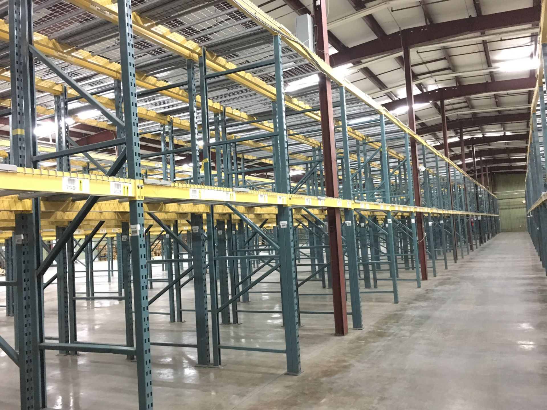 (50) SECTIONS OF UNARCO PALLET RACKING; CONSISTING OF (52) 168'' TALL X 48'' DEEP UPRIGHTS WITH 3" - Image 2 of 11