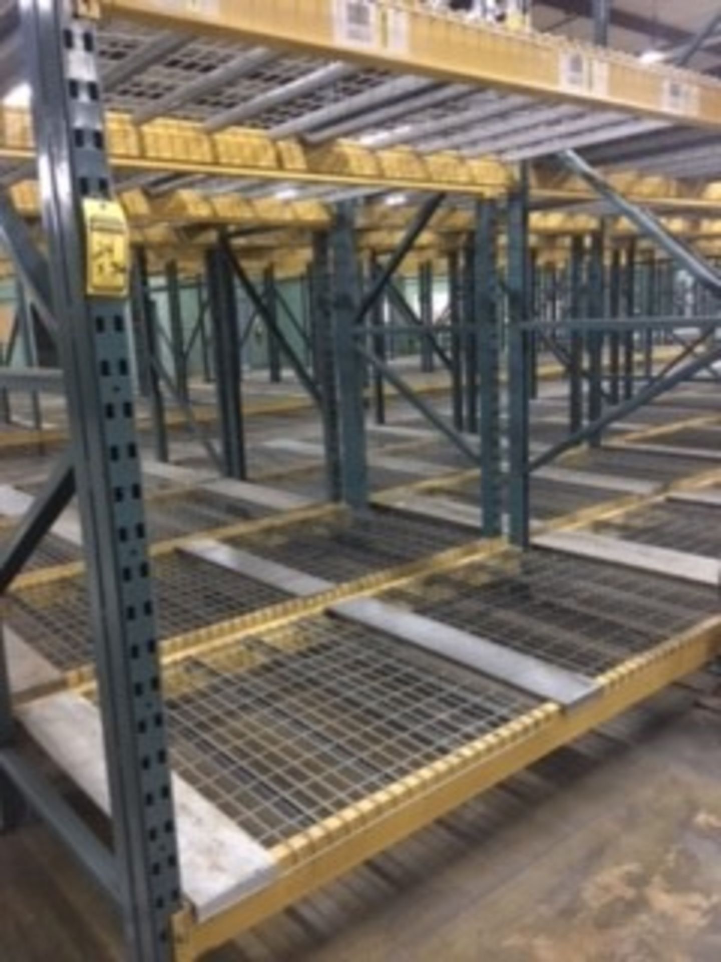 (38) SECTIONS OF UNARCO PALLET RACKING; CONSISTING OF (40) 168'' TALL X 48'' WIDE UPRIGHTS WITH 3" - Image 7 of 10