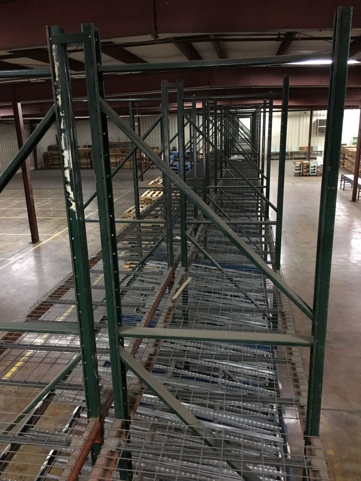 (17) SECTIONS OF PALLET RACKING CONSISTING OF; (36) 14' X 44'' UPRIGHTS, (48) TOTAL FLOW RACK SHELVE - Image 9 of 14