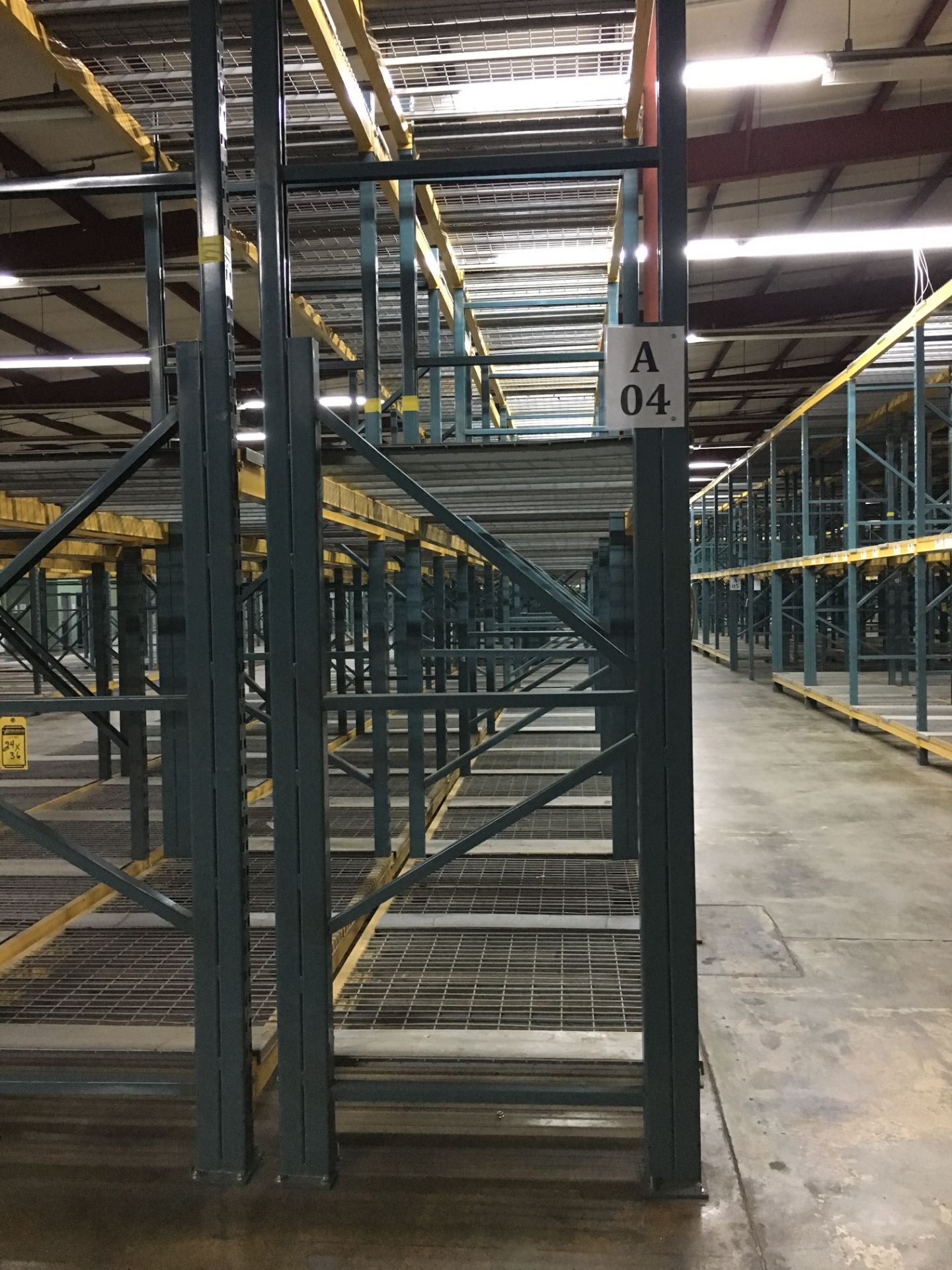(38) SECTIONS OF UNARCO PALLET RACKING; CONSISTING OF (40) 168'' TALL X 48'' WIDE UPRIGHTS WITH 3" - Image 3 of 10