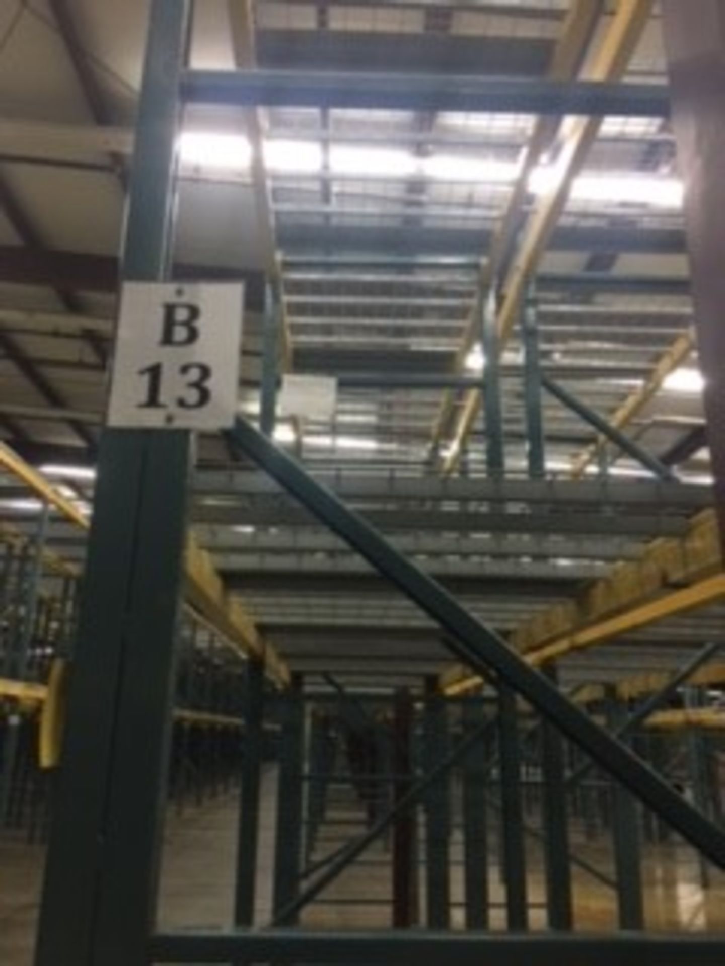 (25) SECTIONS OF UNARCO PALLET RACKING; CONSISTING OF (26) 168'' TALL X 48'' DEEP UPRIGHTS WITH 3" - Image 9 of 9