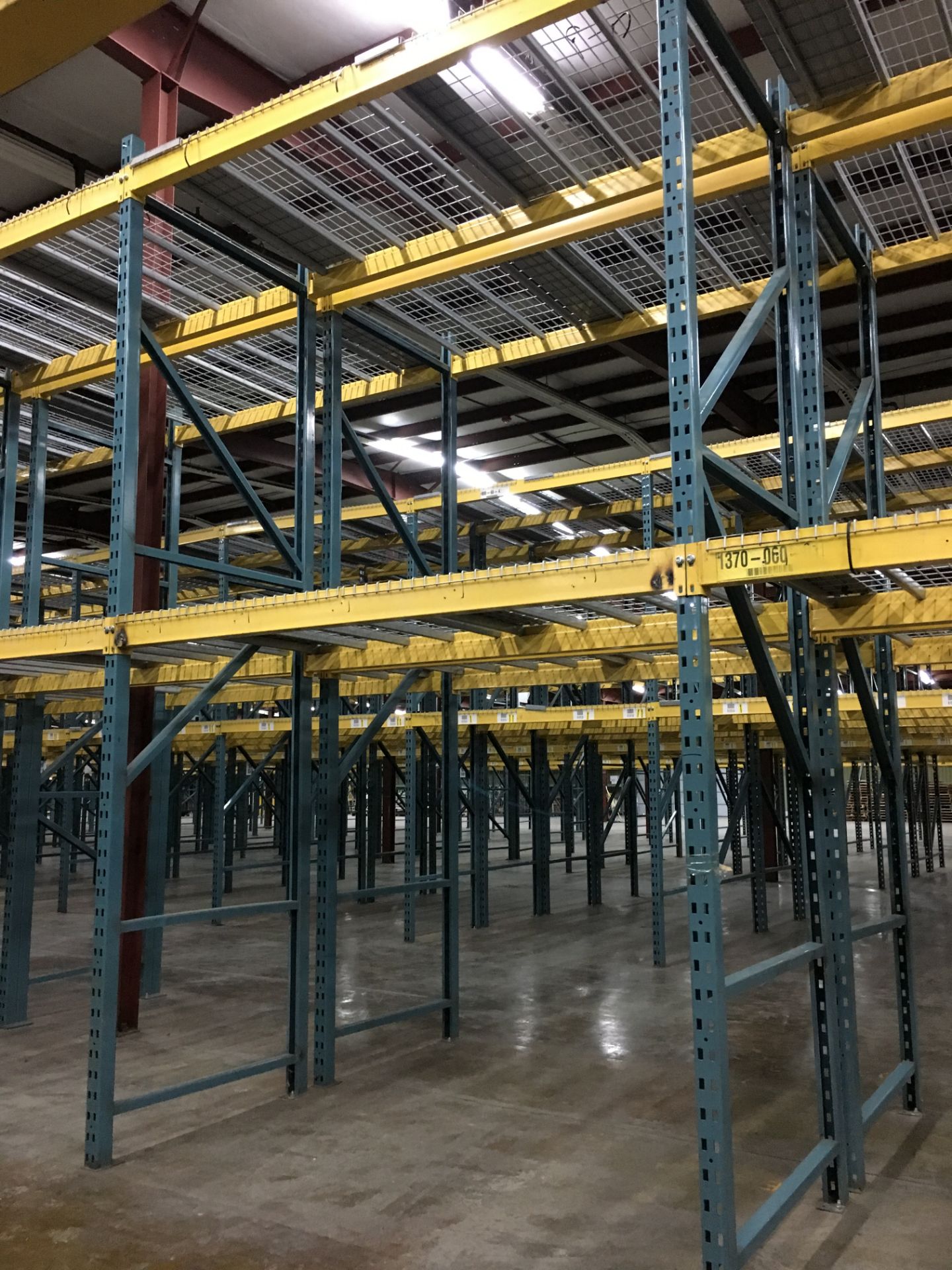 (25) SECTIONS OF UNARCO PALLET RACKING; CONSISTING OF (26) 168'' TALL X 48'' DEEP UPRIGHTS WITH 3" - Image 6 of 9