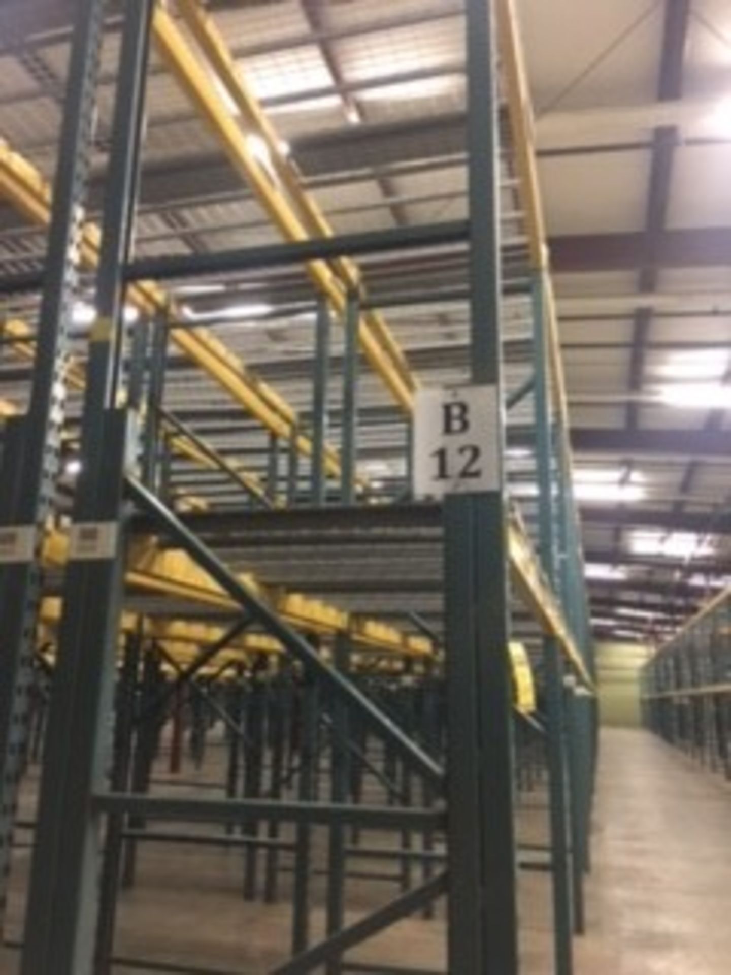 (50) SECTIONS OF UNARCO PALLET RACKING; CONSISTING OF (52) 168'' TALL X 48'' DEEP UPRIGHTS WITH 3" - Image 7 of 7