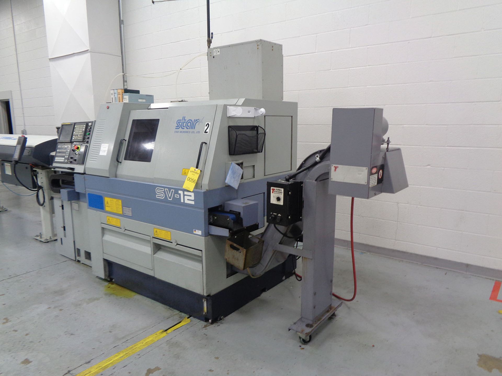 STAR SV-12 9-AXIS SWISS TYPE AUTOMATIC CNC LATHE; TYPE 450, S/N 0122, FANUC 161TB CONTROL, SUB- - Image 2 of 5