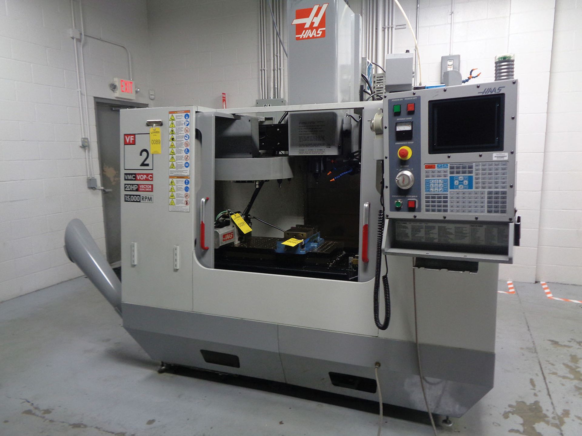 2002 HAAS VF-2D CNC VMC; S/N 28703, TRAVELS X-30'', Y-16'', Z-20'', 20-TOOL ATC, 15,000 RPM, 20