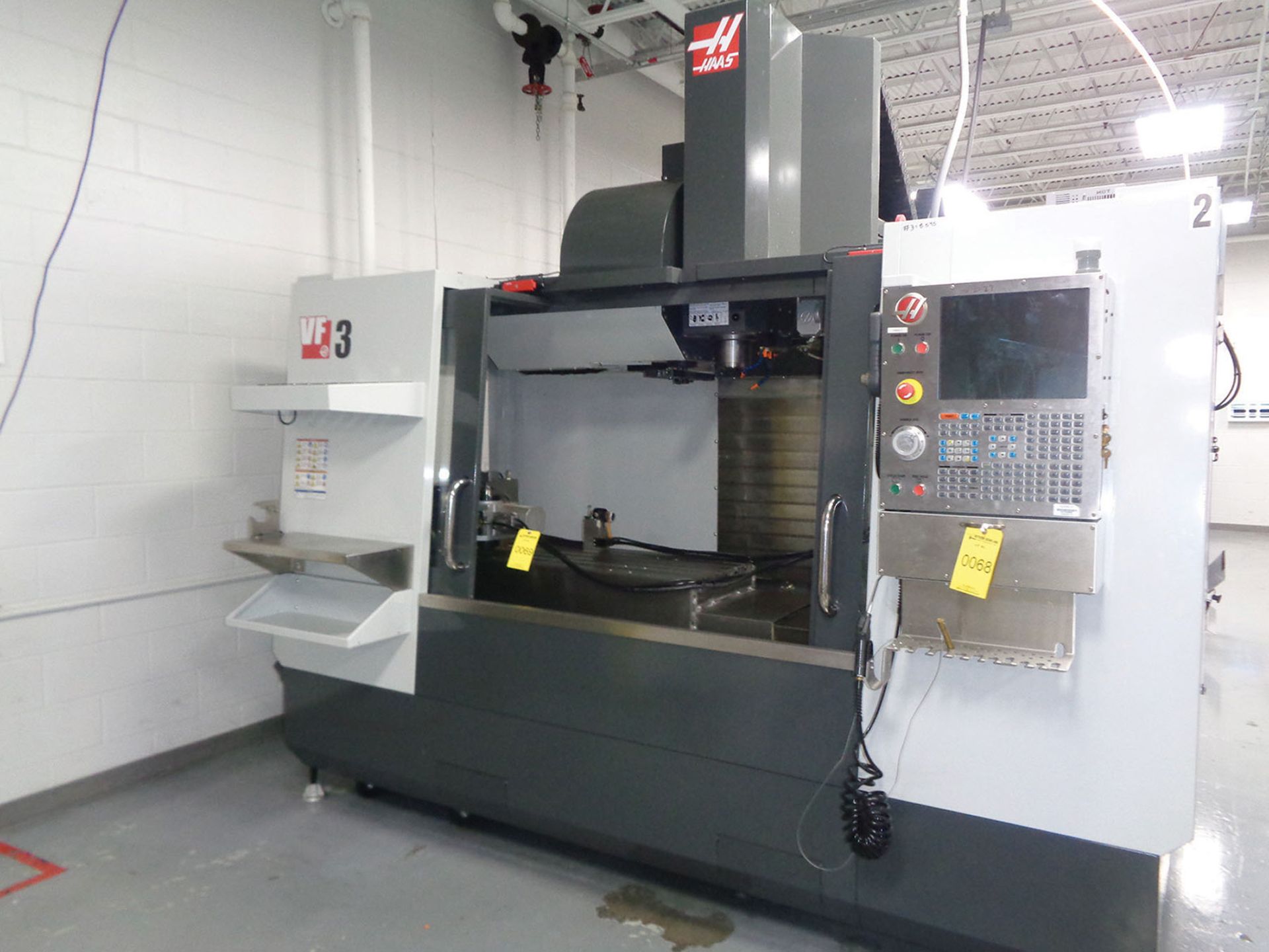 2013 HAAS VF-3 CNC VMC; S/N 1107955, TRAVELS X-40'', Y-20'', Z-25'', 24-TOOL SIDE MOUNTED ATC, 15,