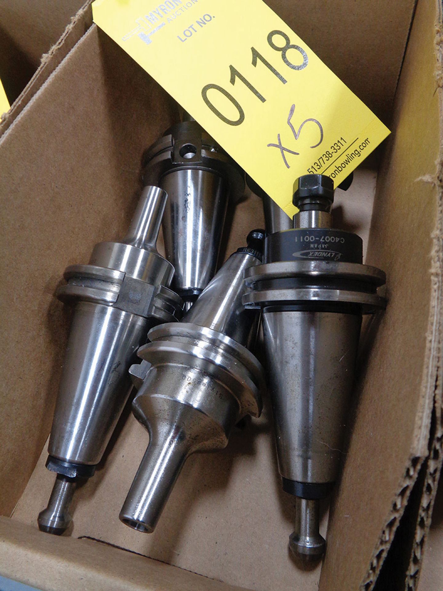 CAT 40 TOOL HOLDERS (X5)