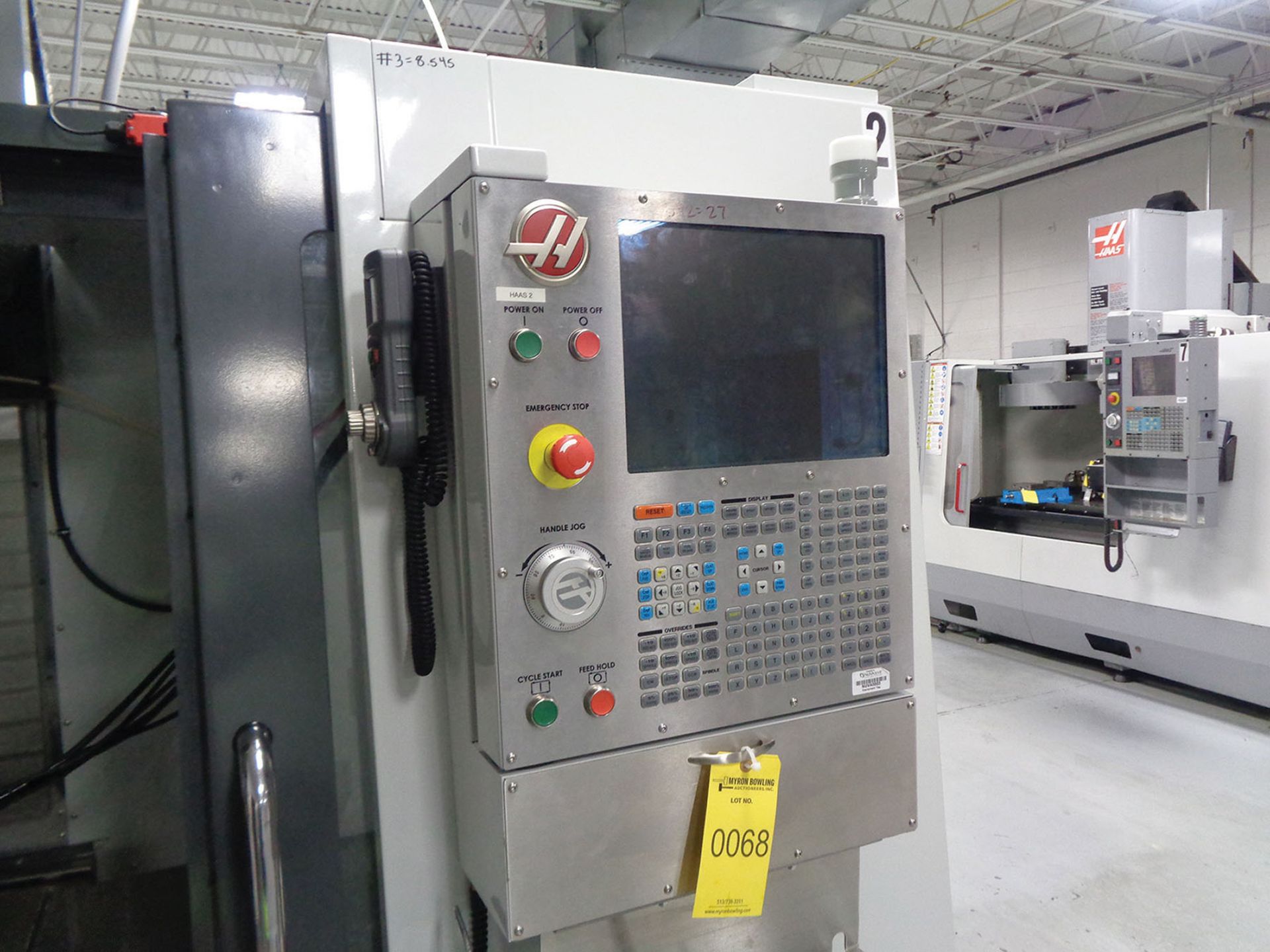 2013 HAAS VF-3 CNC VMC; S/N 1107955, TRAVELS X-40'', Y-20'', Z-25'', 24-TOOL SIDE MOUNTED ATC, 15, - Image 5 of 5