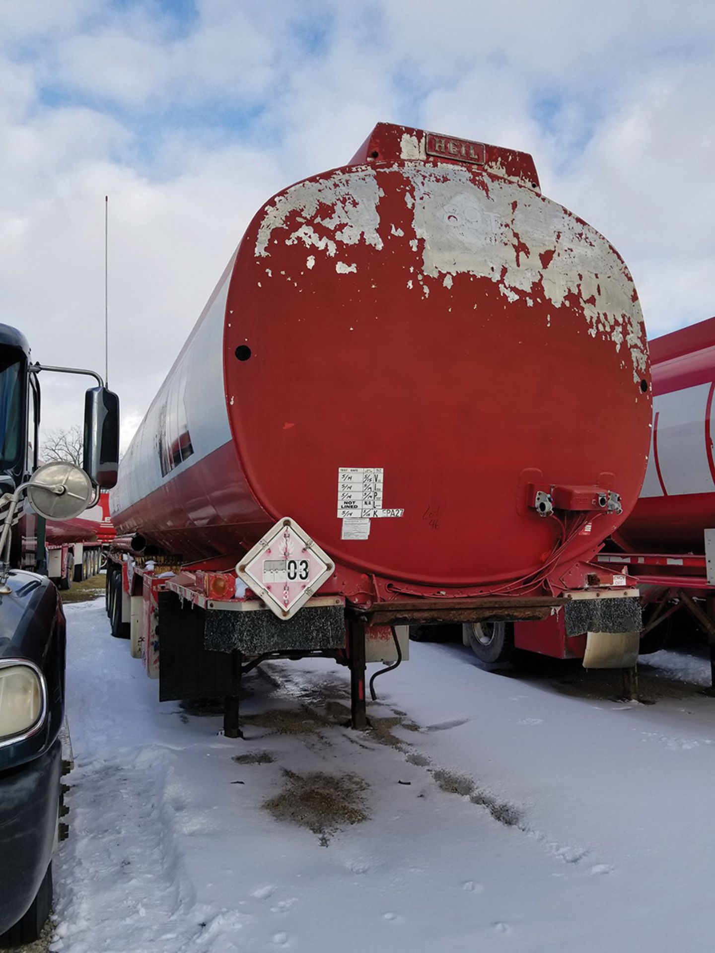 1994 HEIL 6-AXLE TANKER TRAILER, 13,400 GALLON CAPACITY, 5 COMPARTMENT, MC 306, VIN