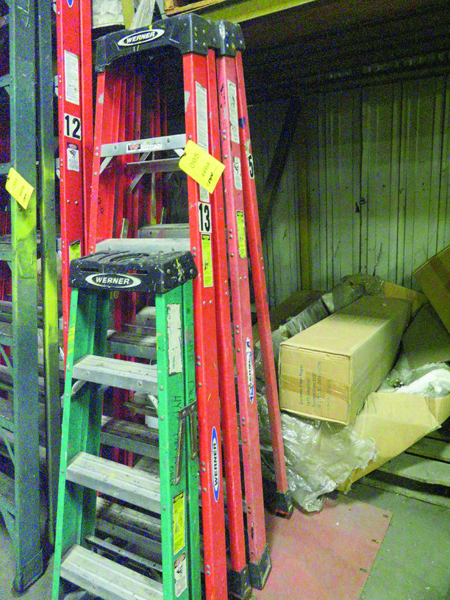 LOT: (2) 6 FT. & (1) 4 FT. A-FRAME LADDERS