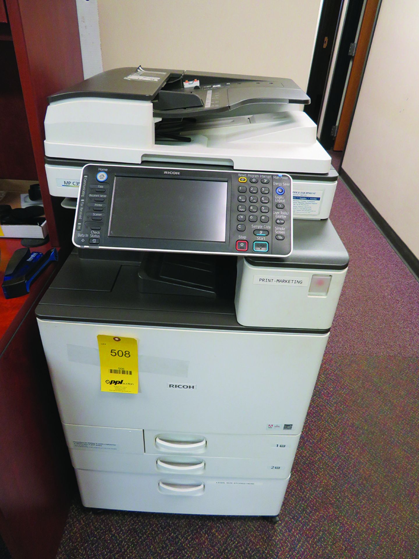 RICOH MPC3503 COPIER