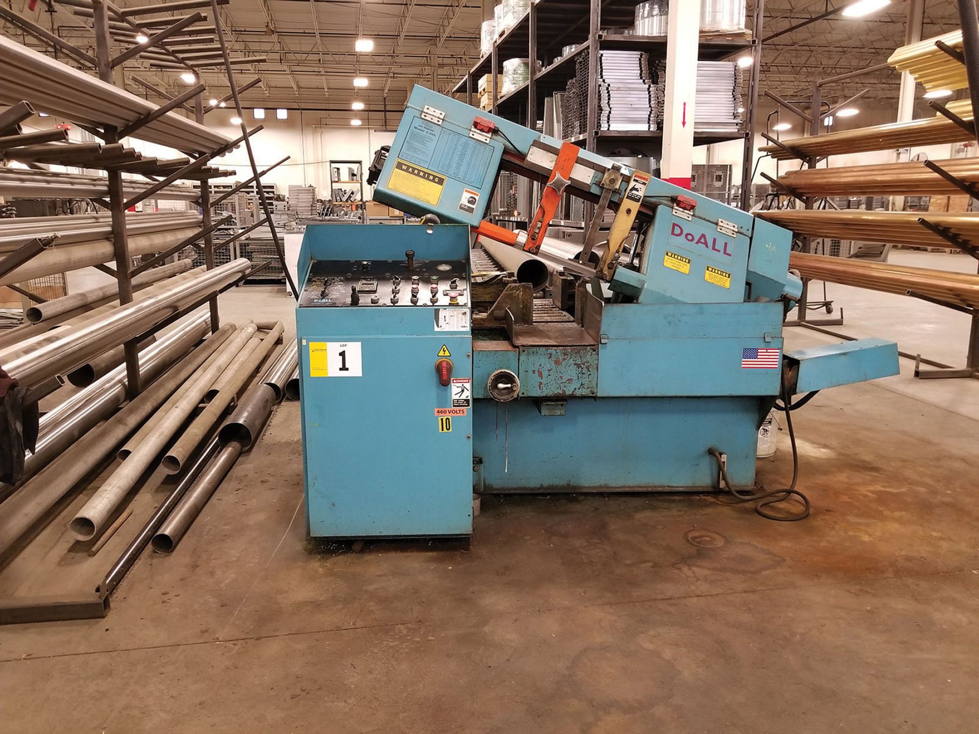 DOALL C-305 A AUTOMATIC HORIZONTAL BAND SAW, S/N 534-00314, 12' BAND LENGTH, LIMIT SWITCH & - Image 13 of 13