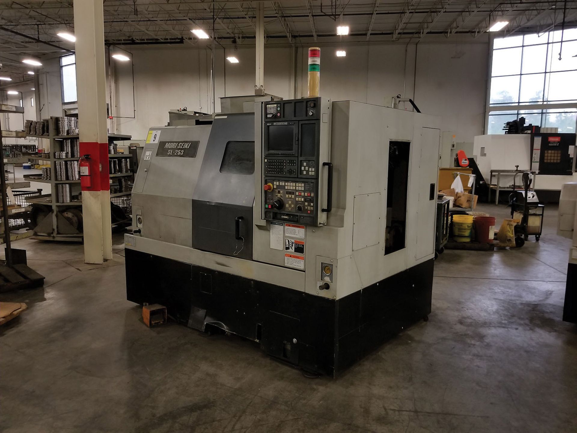 1996 MORI-SEIKI SL-253BMC CNC LATHE, S/N SL250BG2641, 10-HEAD HORIZONTAL TURRET CHUCK, 10-TURRET - Image 3 of 12