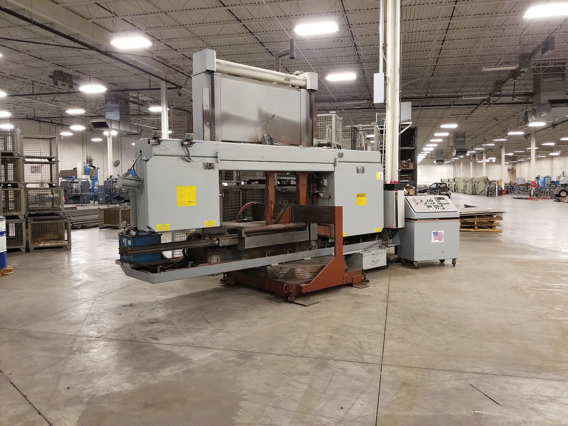 2005 HEM SAW HORIZONTAL BAND SAW, MODEL WF190MRB-DC, S/N 992705N, DRO CONTROL STATION, ROTARY TABLE - Image 17 of 17