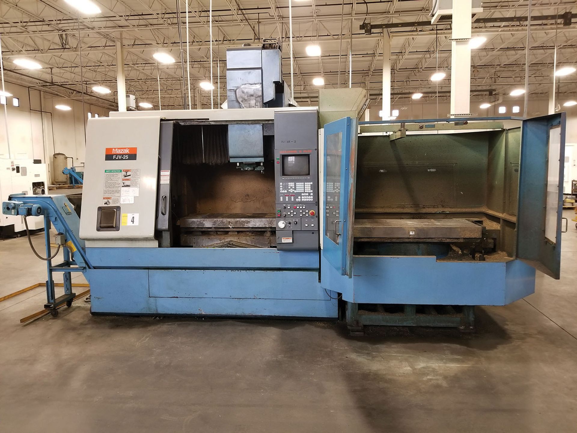 1992 MAZAK FJV-25 CNC VERTICAL MACHINING CENTER, S/N 134677, TRAVELS: 10.04/20.08'` X-AXIS, 40. - Image 16 of 17